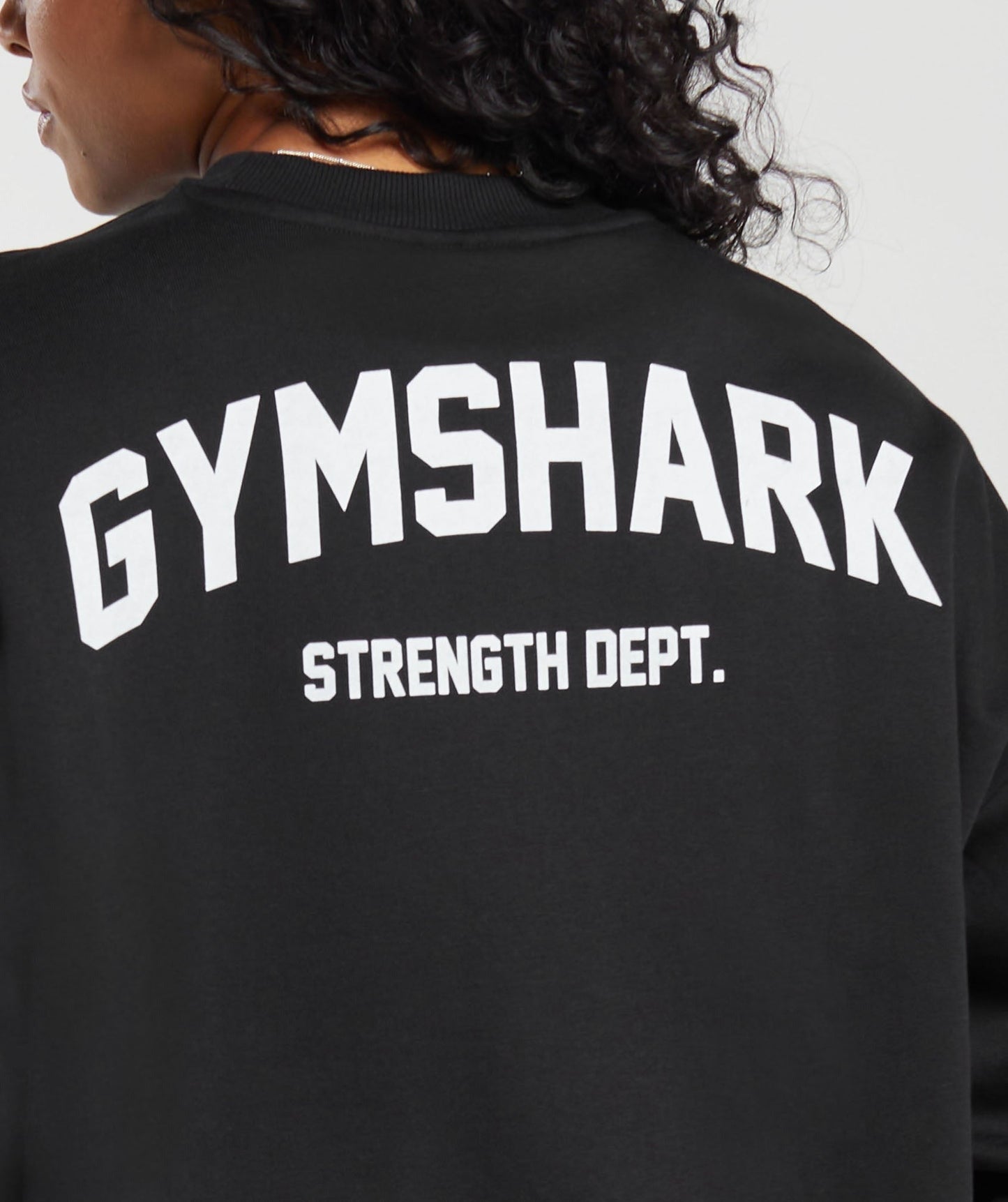 Gymshark Strength Department Graphic Oversized Sweatshirt - Black