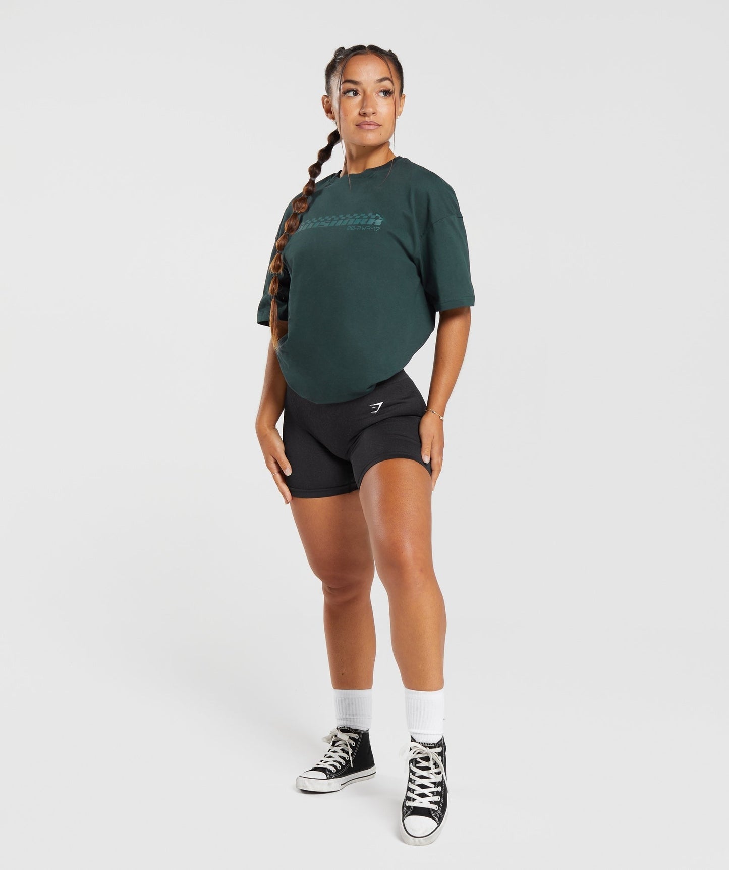 Gymshark Motorcross Oversized T-Shirt - Darkest Teal
