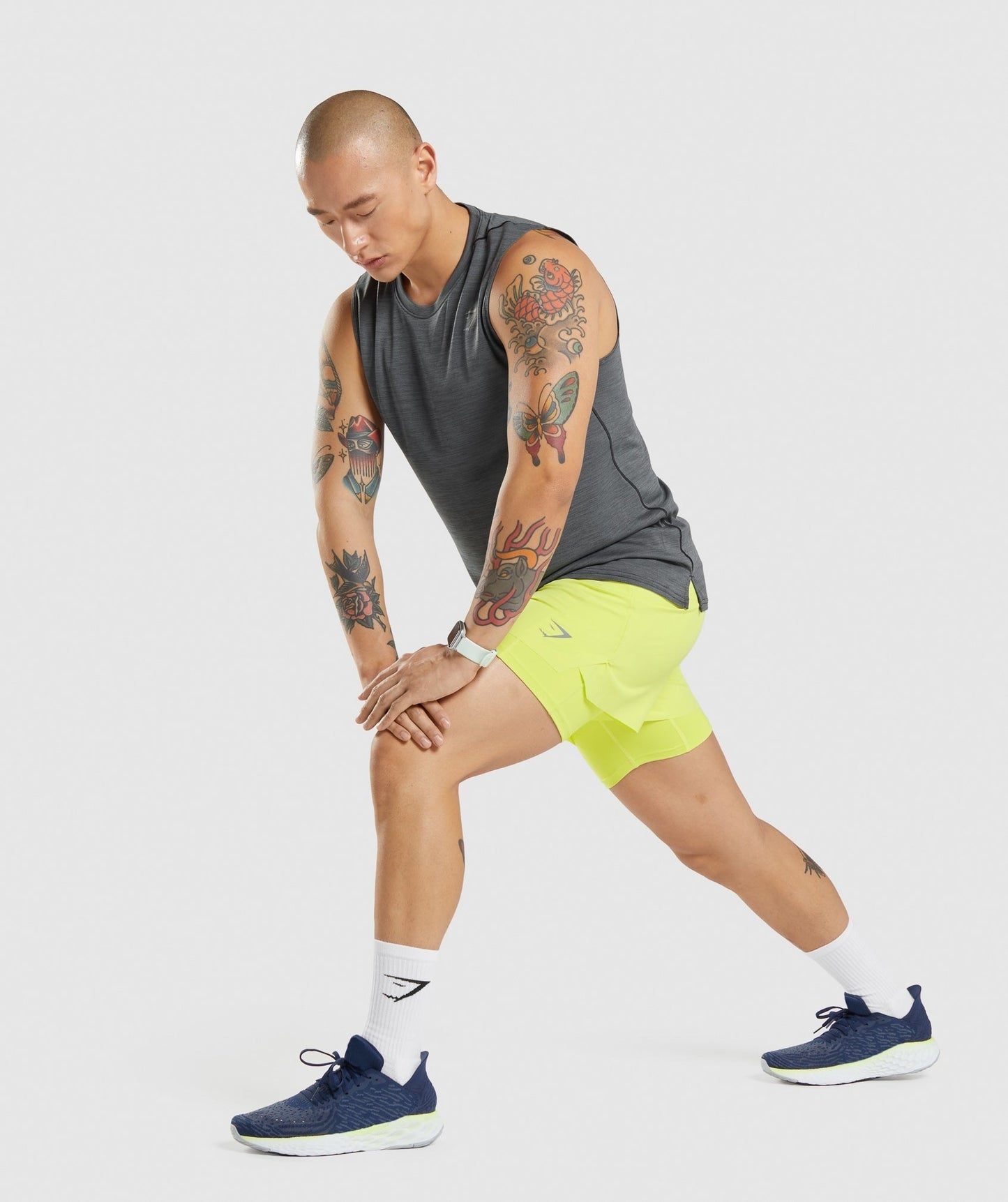 Gymshark Speed 5" 2 in 1 Shorts - Yellow