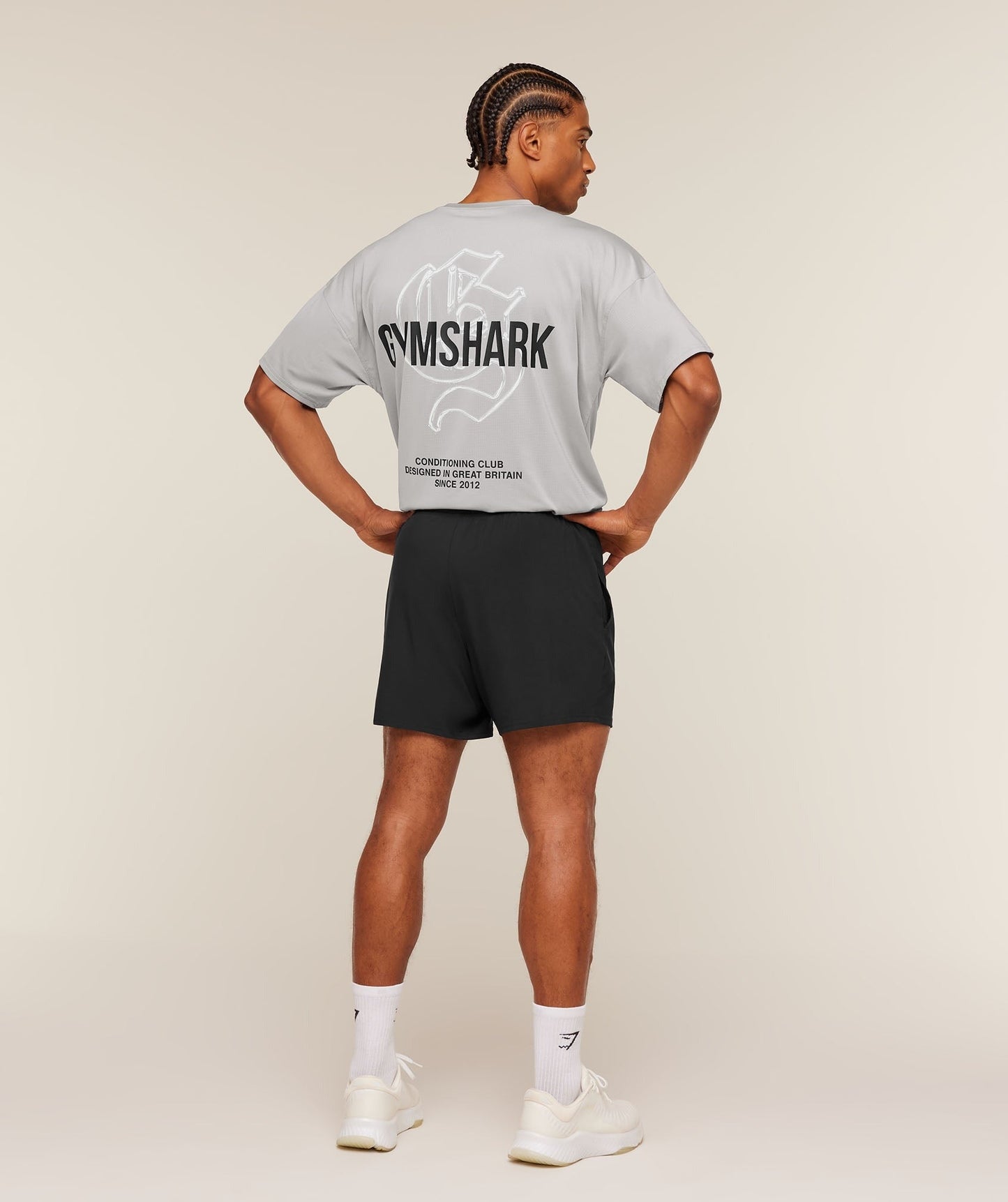 Gymshark Chrome Graphic T-Shirt - Stratus Grey