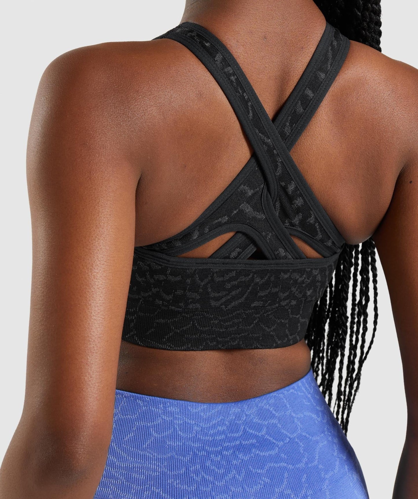 Gymshark Adapt Animal Seamless Sports Bra - Black