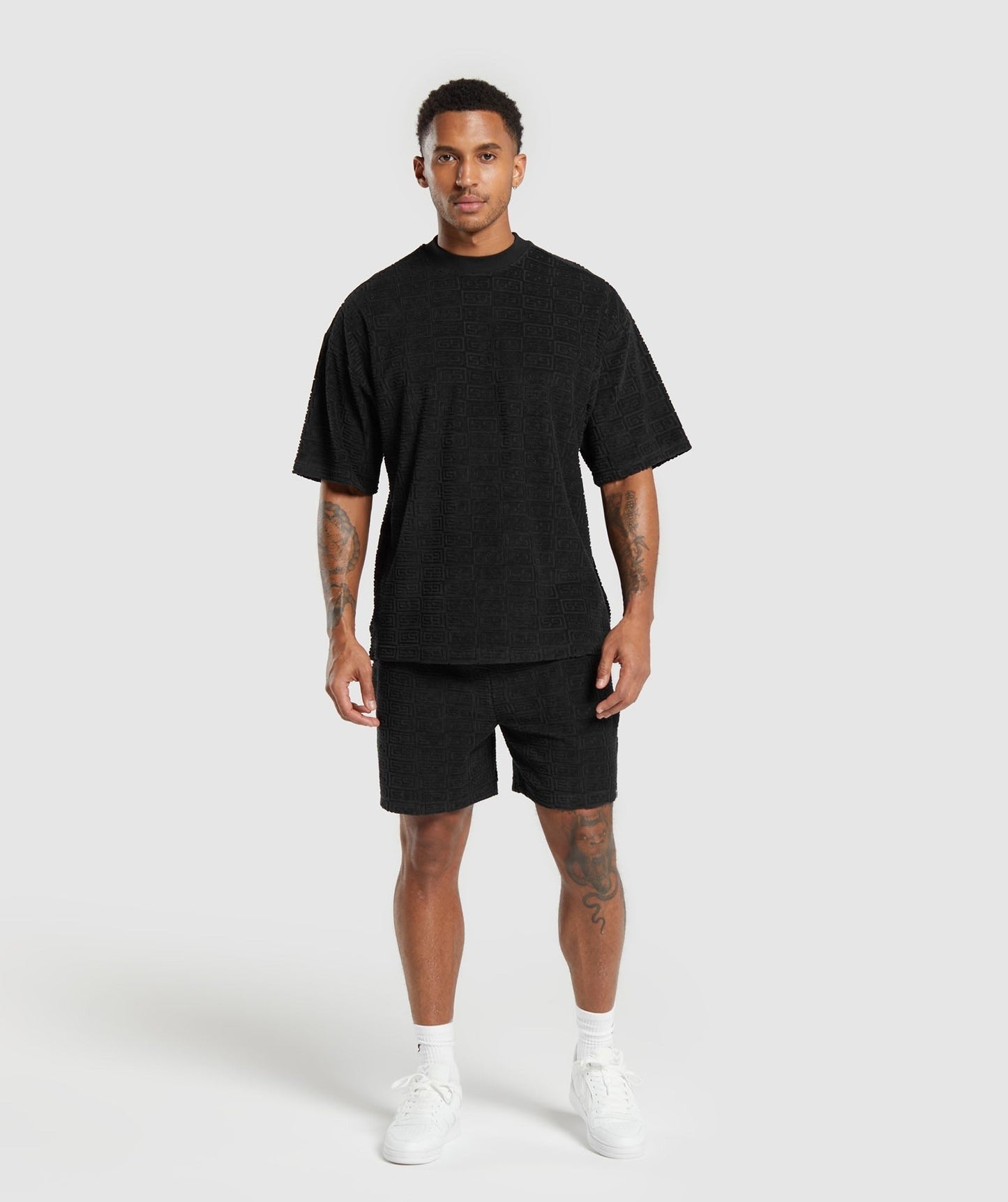 Gymshark Towelling T-Shirt - Black