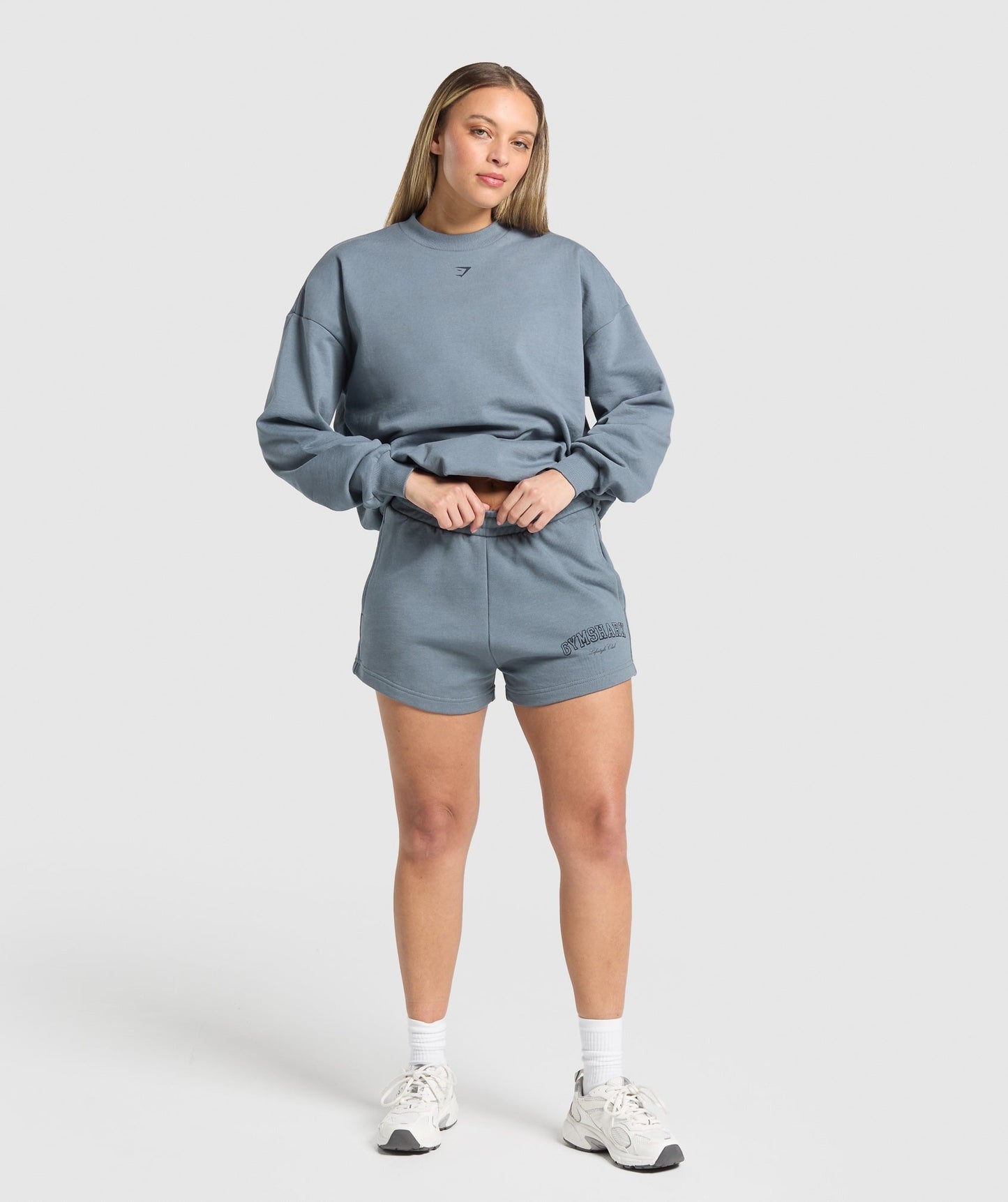Gymshark Campus Classics Graphic Sweatshirt - Iron Blue