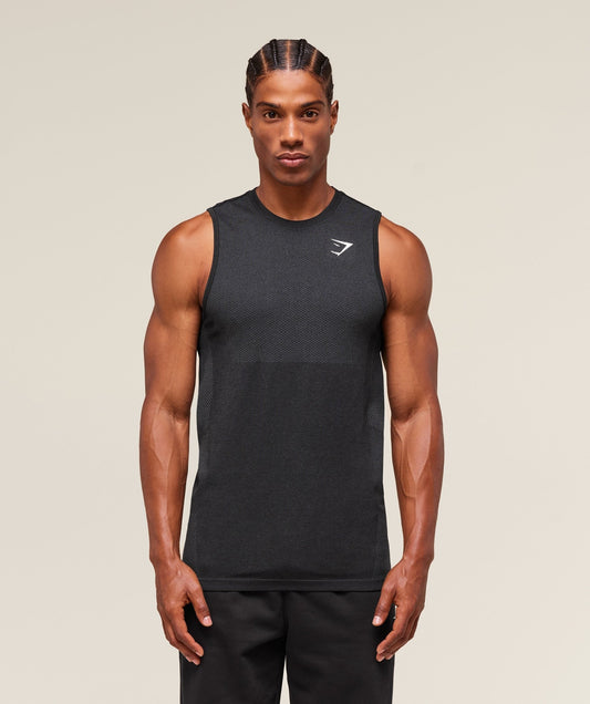 Gymshark Vital Tank - Black/Silhouette Grey