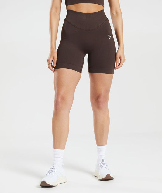 Gymshark Sweat Seamless Shorts - Shadow Brown