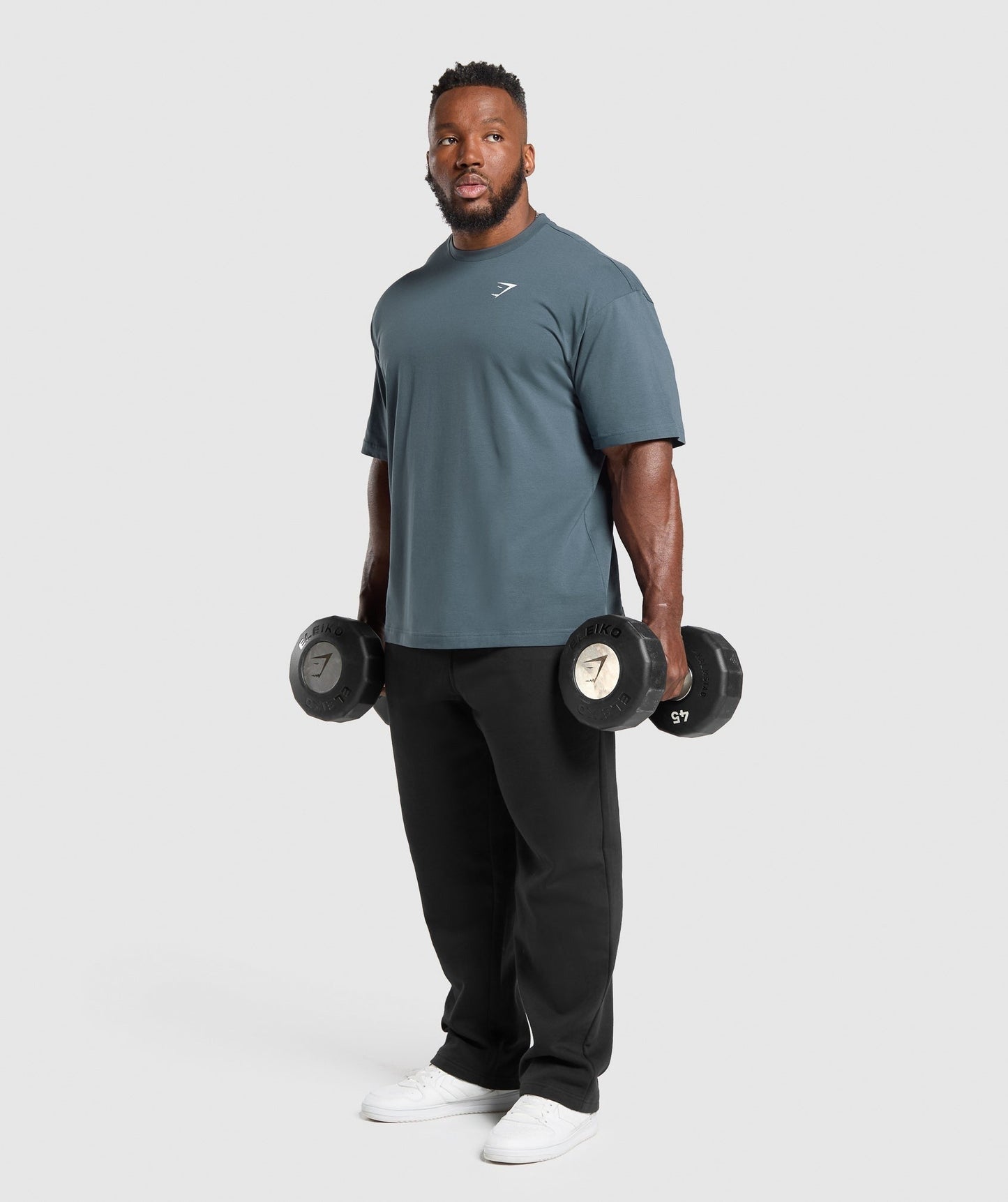 Gymshark Essential Oversized T-Shirt - Titanium Blue