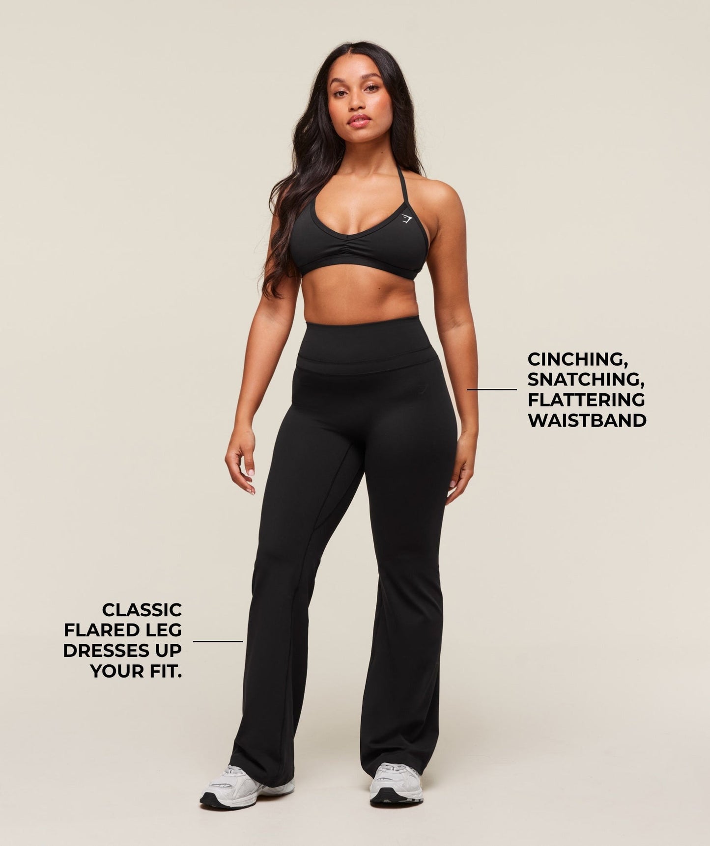 Gymshark Whitney Short Flared Legging - Black