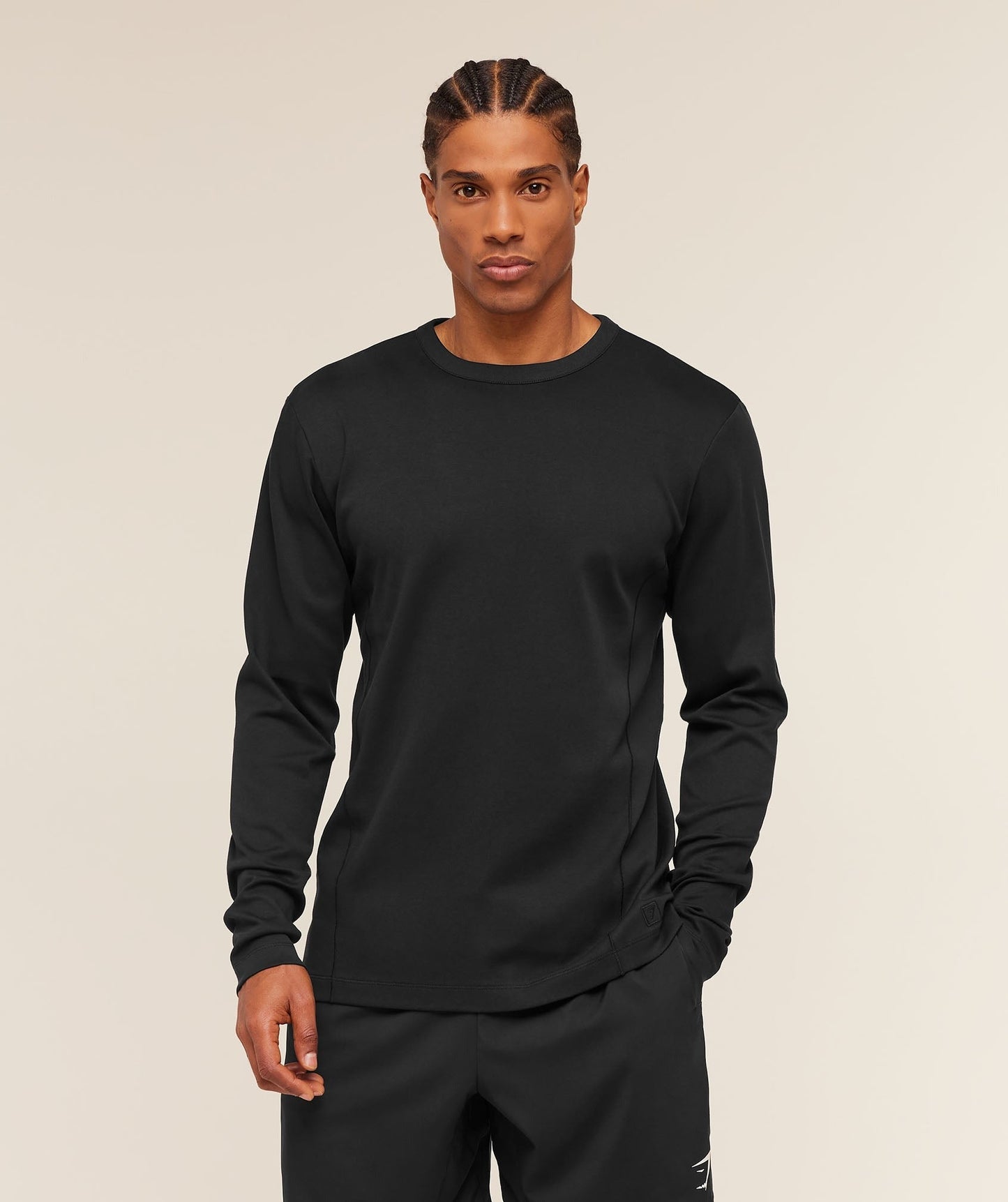 Gymshark Off Duty Long Sleeve T-Shirt - Black