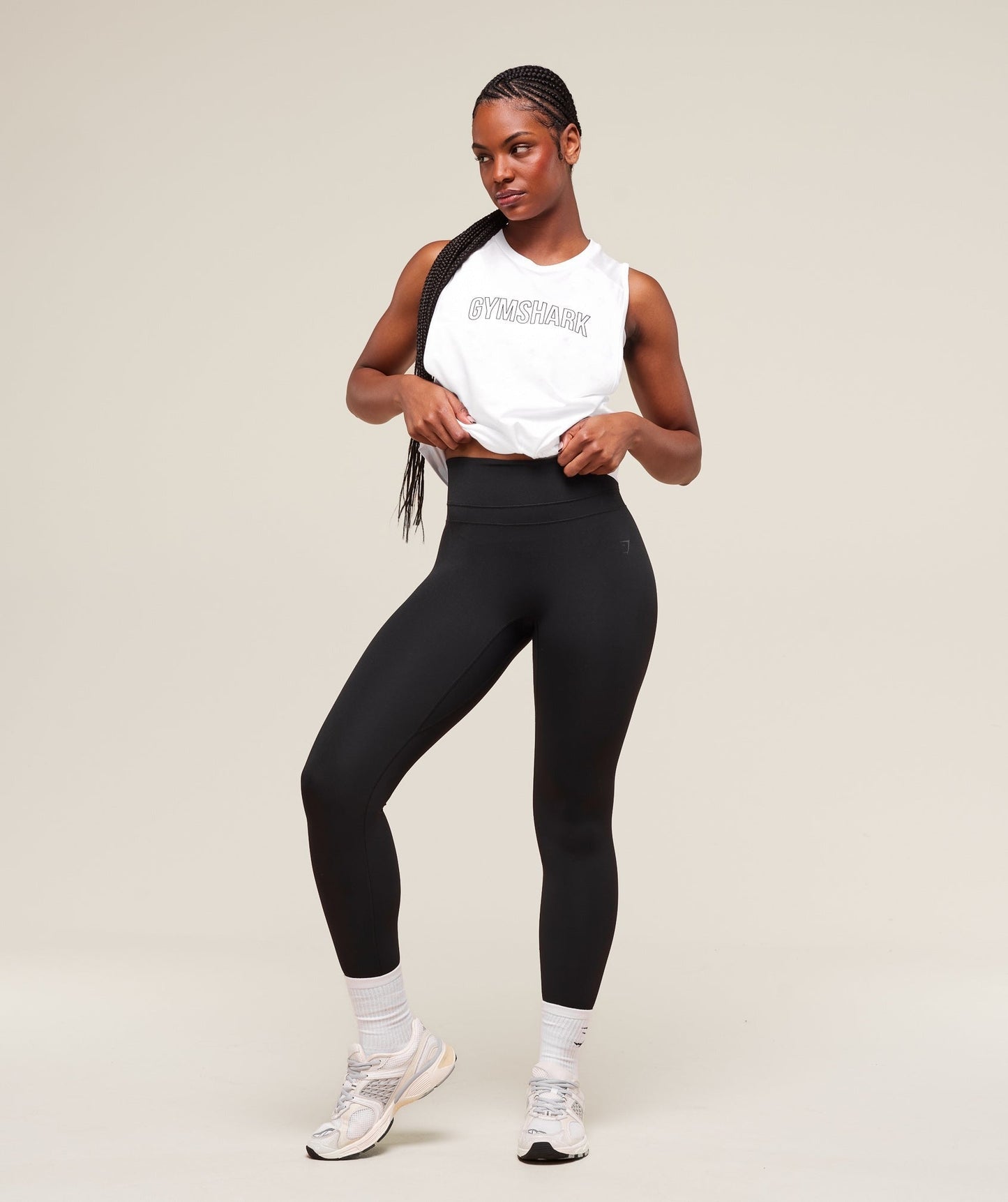 Gymshark Trace Graphic Tank - White