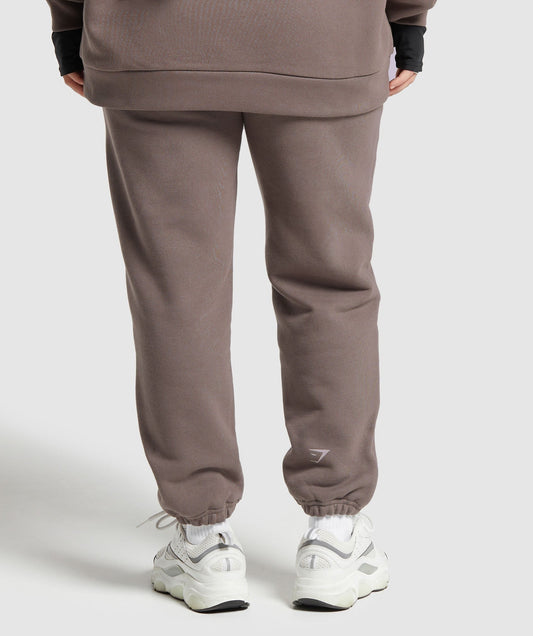 Gymshark GS X Leana Deeb Oversized Joggers - Dusty Brown