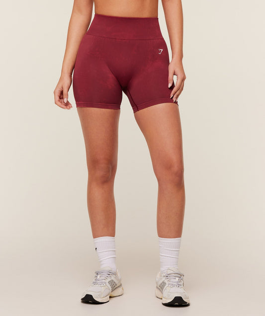 Gymshark Washed Shorts - Red Wash