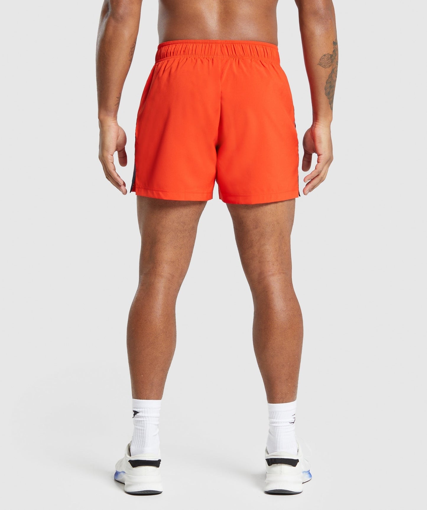 Gymshark Sport 5" Shorts - Electric Orange/Navy