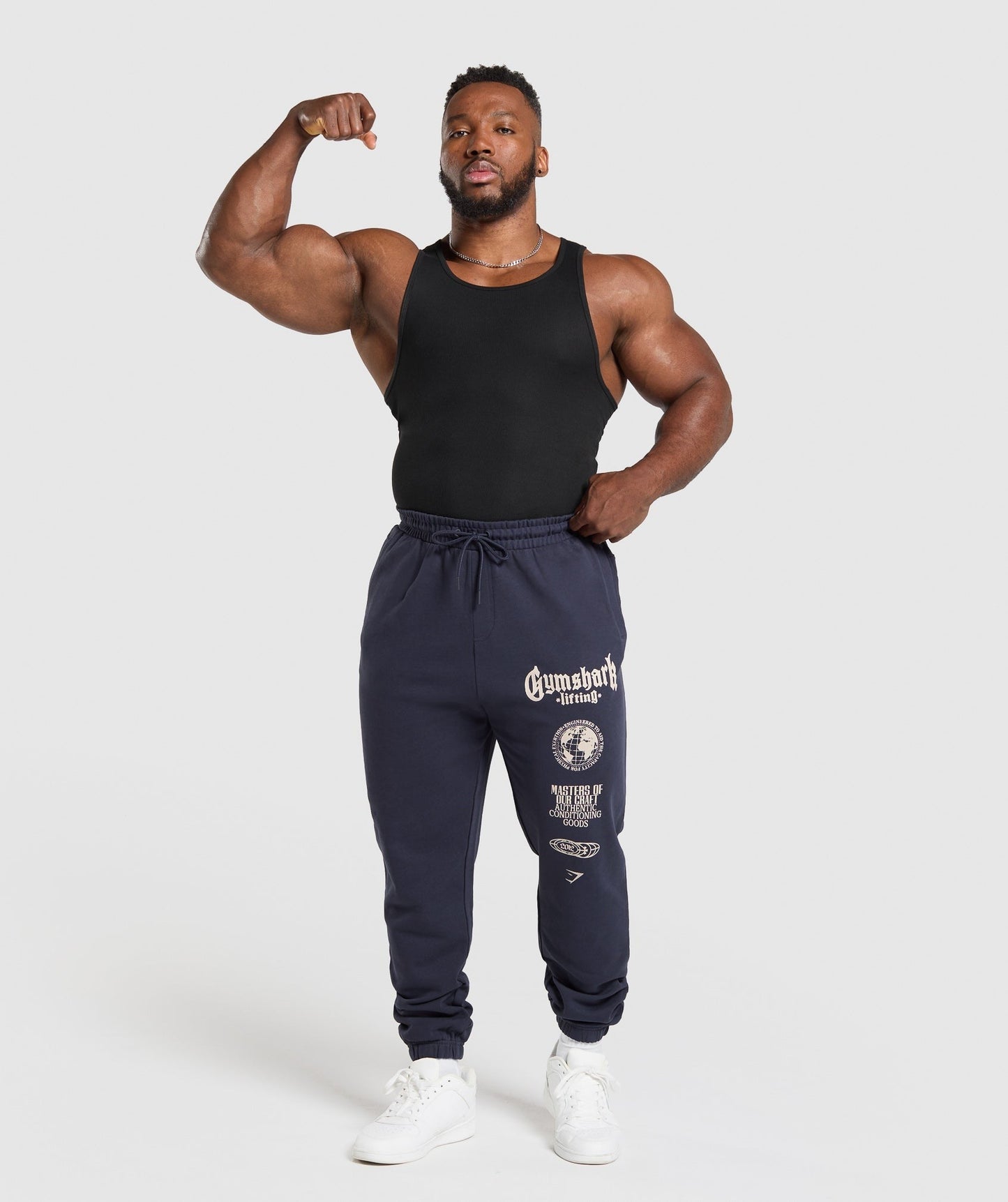 Gymshark Global Lifting Oversized Essential Joggers - Heavy Blue
