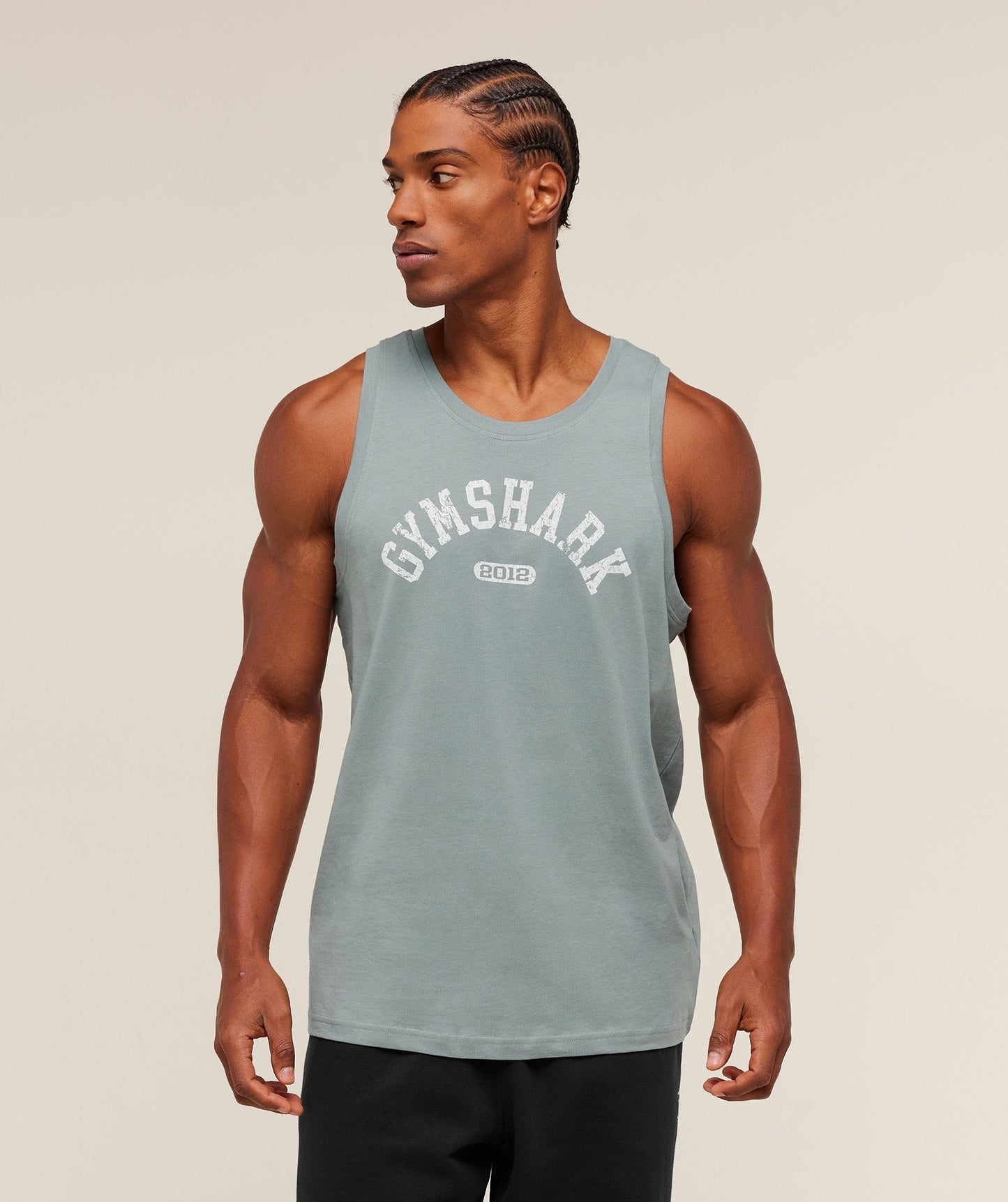 Gymshark 2012 Strength Tank - Denim Grey