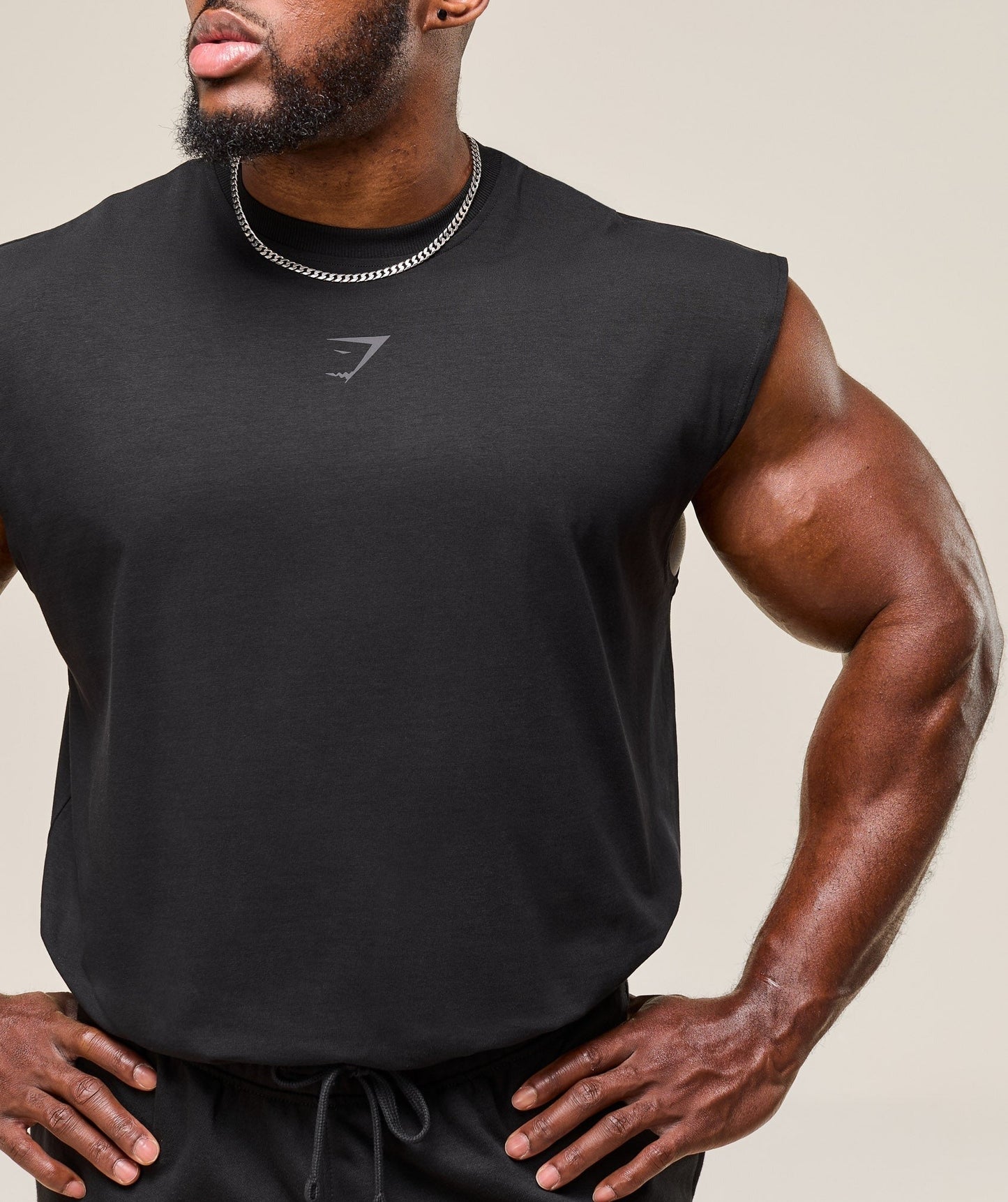 Gymshark Power Cut Off Tank - Black