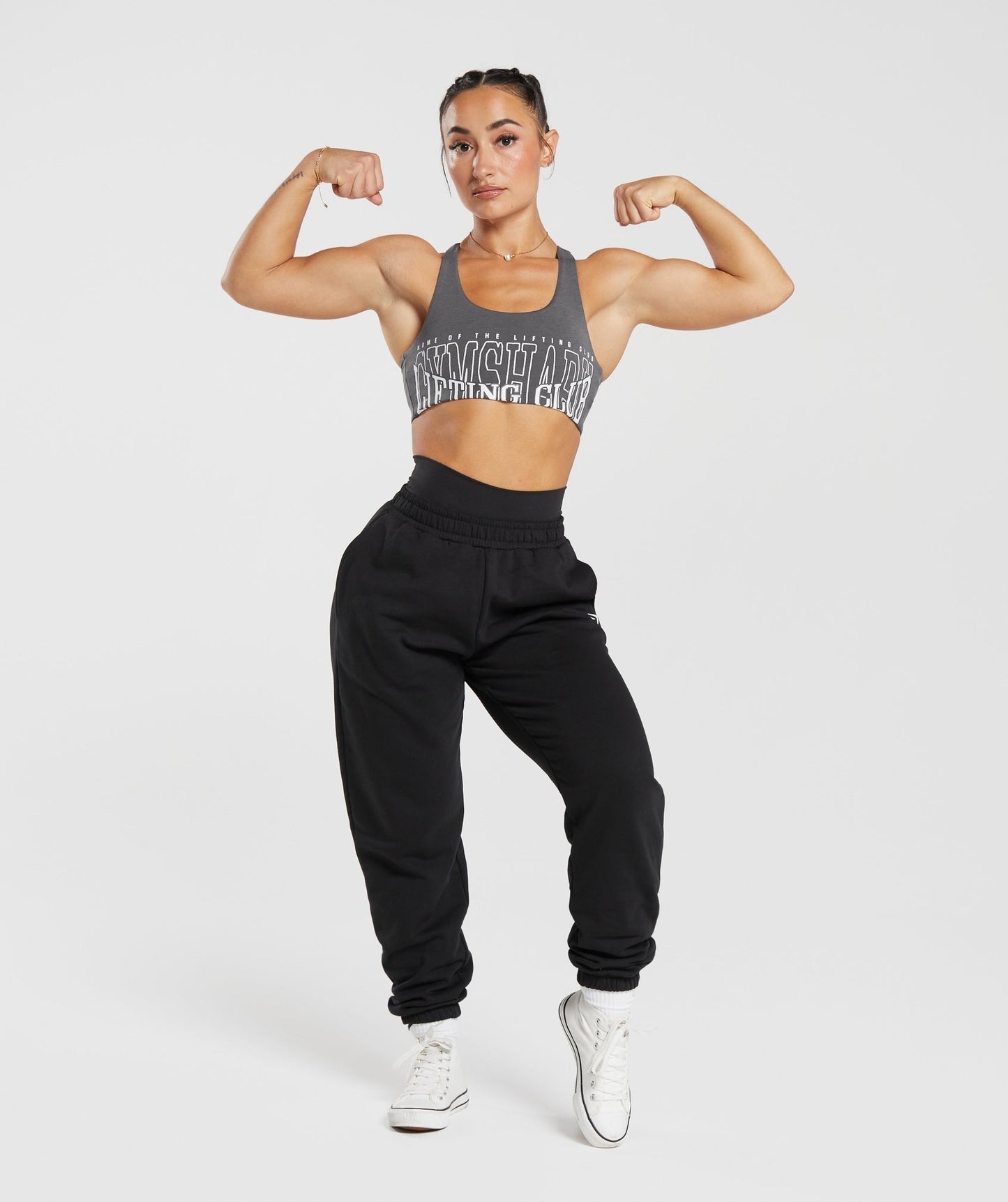 Gymshark Lifting Graphic Bralette - Dark Grey