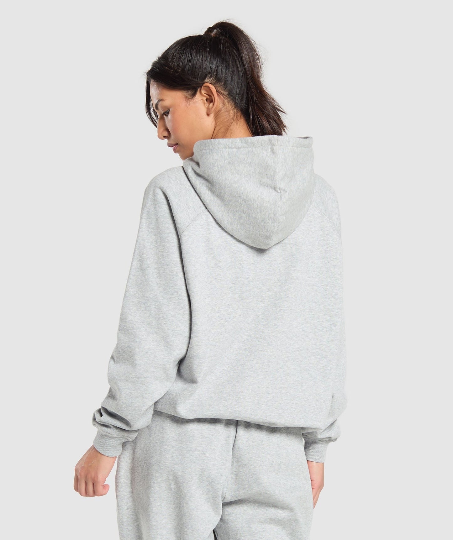 Gymshark Collegiate Lifestyle Hoodie - Light Grey Core Marl