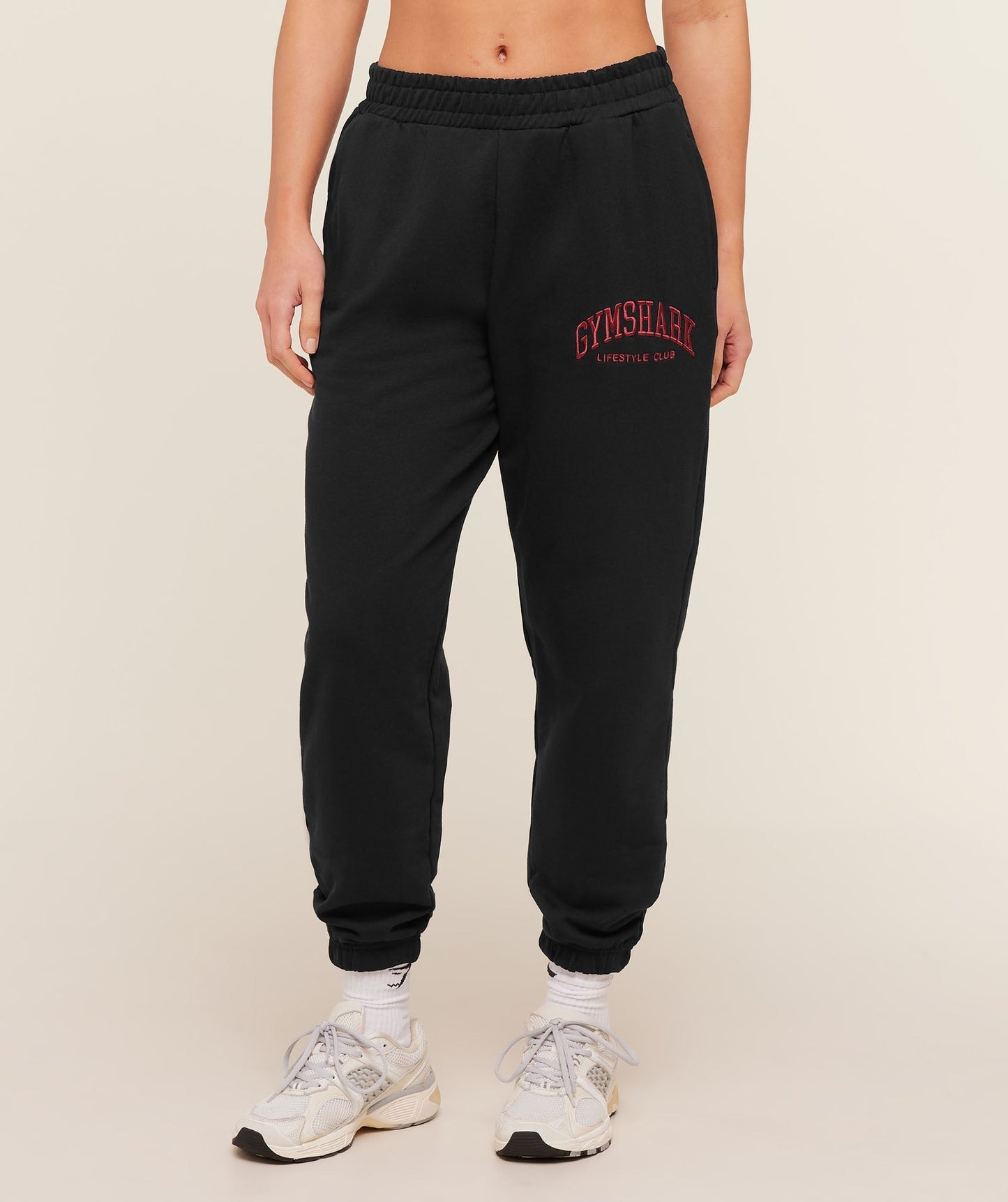 Gymshark Collegiate Graphic Joggers - Black