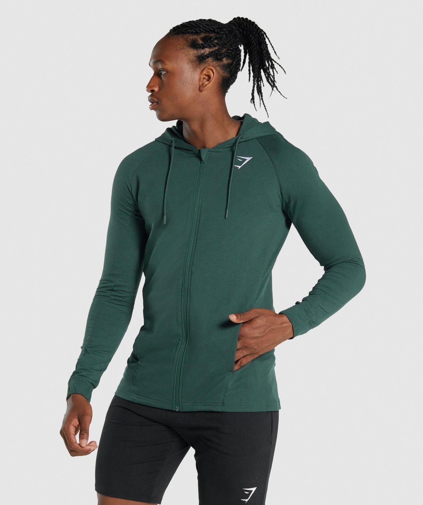 Gymshark Critical 2.0 Zip Up Hoodie - Dark Green