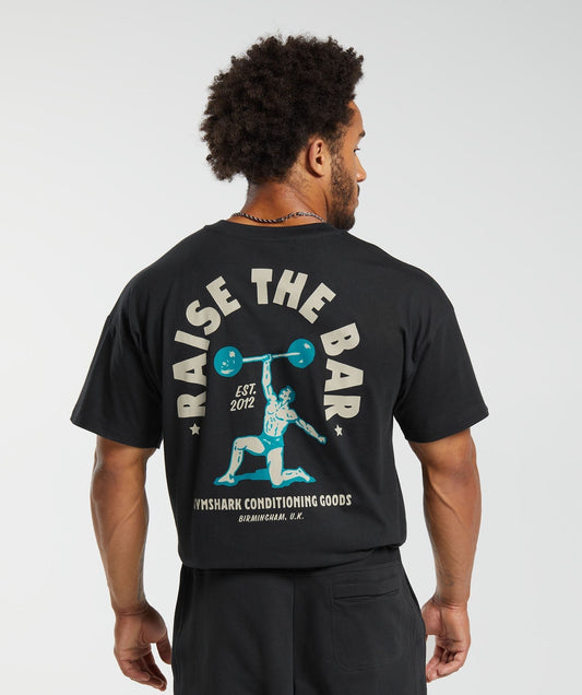 Gymshark Raise the Bar T-Shirt - Black