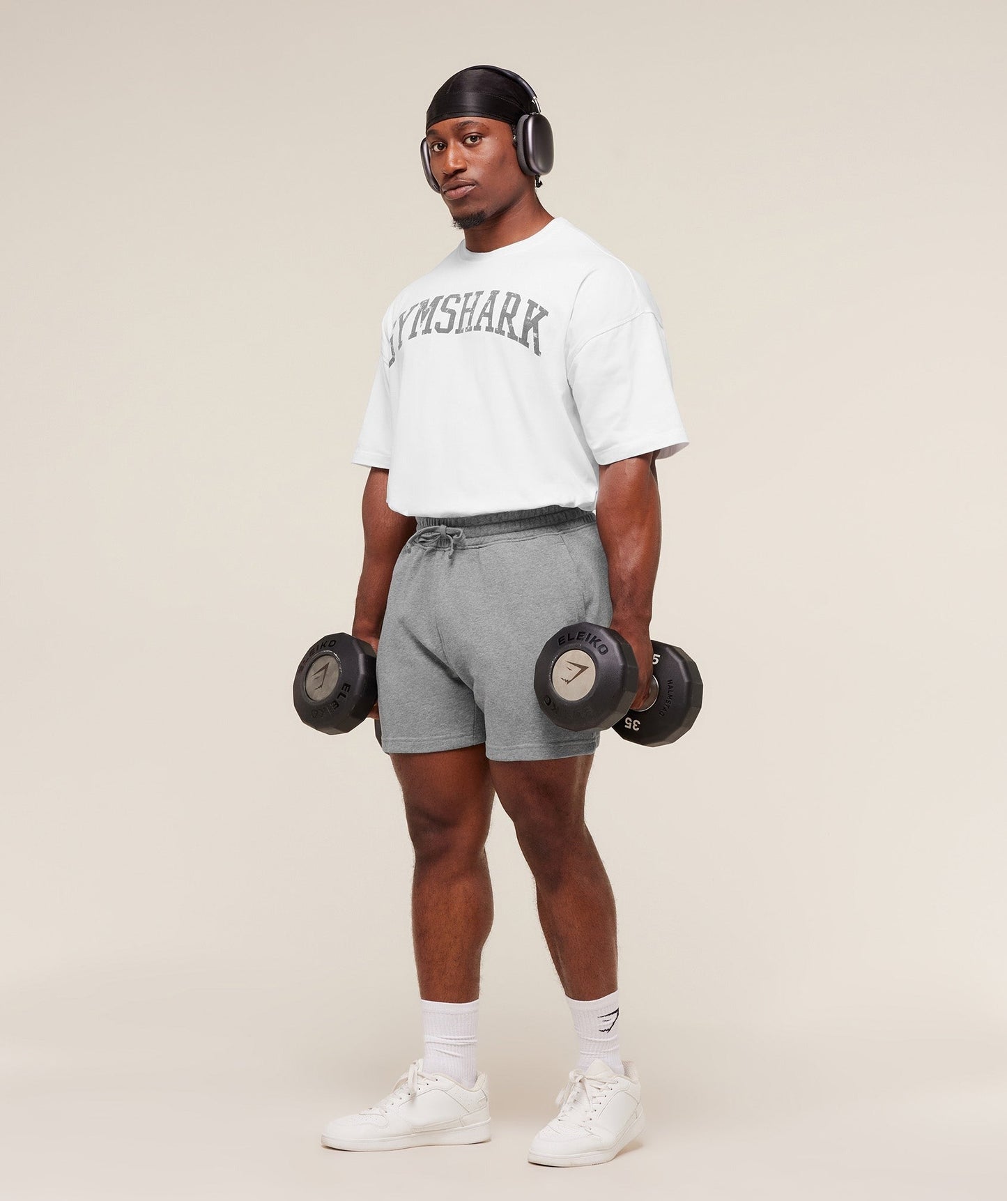 Gymshark Power 5" Shorts - Charcoal Core Marl