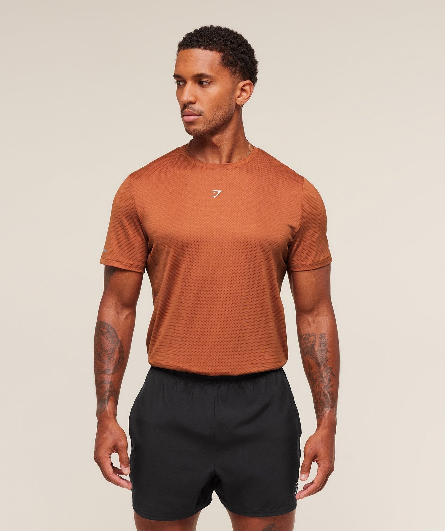 Gymshark Running T-Shirt - Spiced Brown