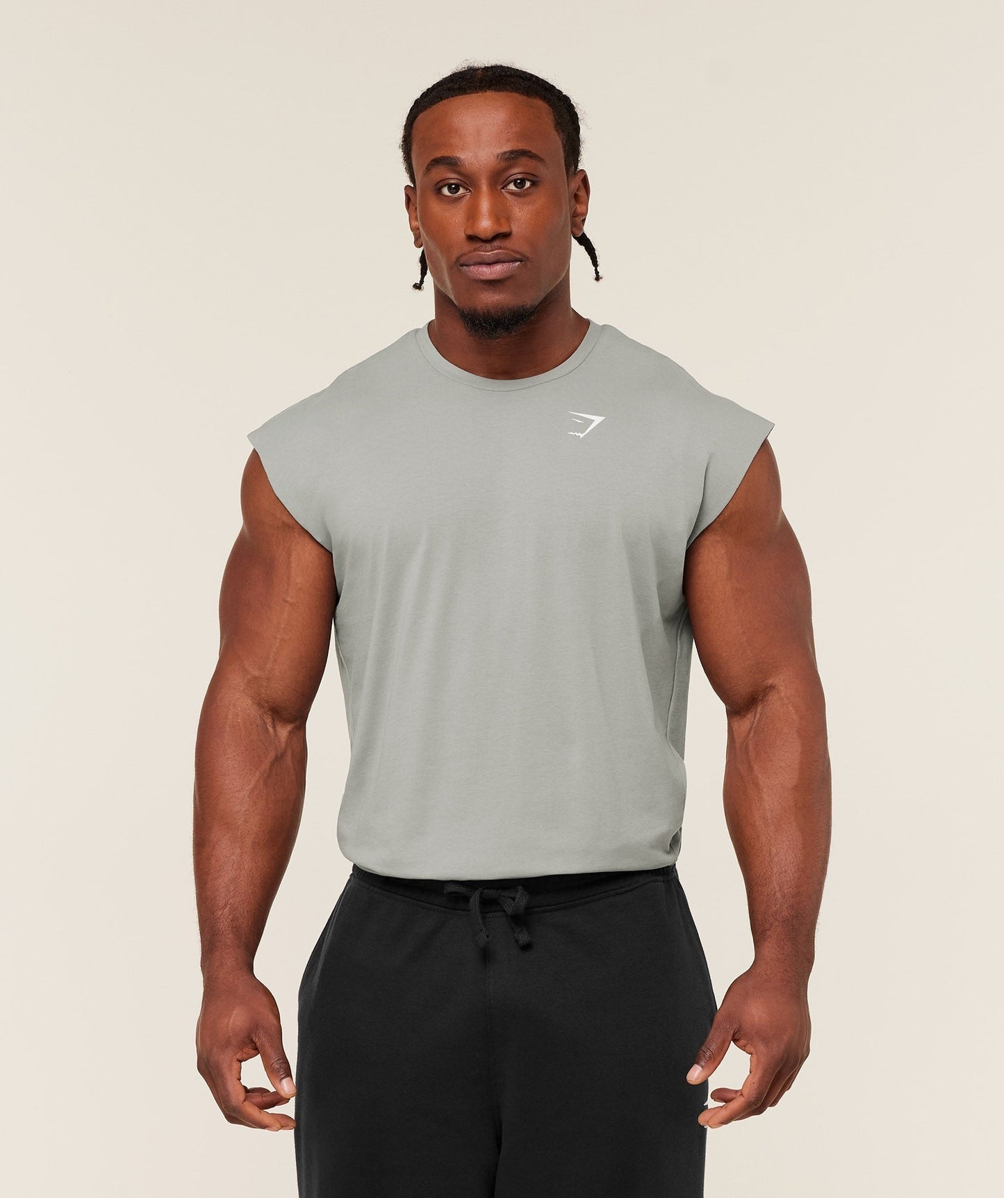 Gymshark Critical Cut Off Tank - Smokey Grey