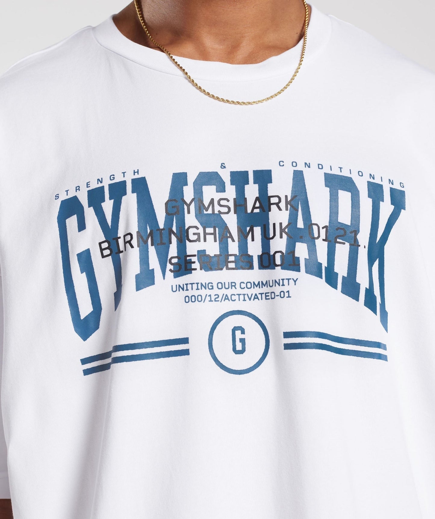 Gymshark Collegiate Oversized T-Shirt - White