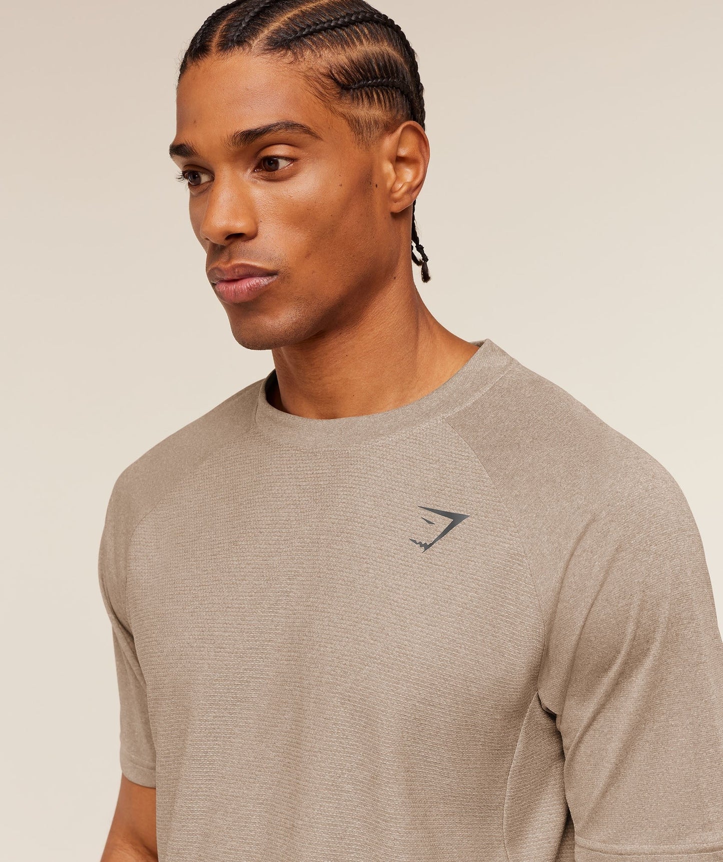 Gymshark Weekend T-Shirt - Cement Brown/Tinted White