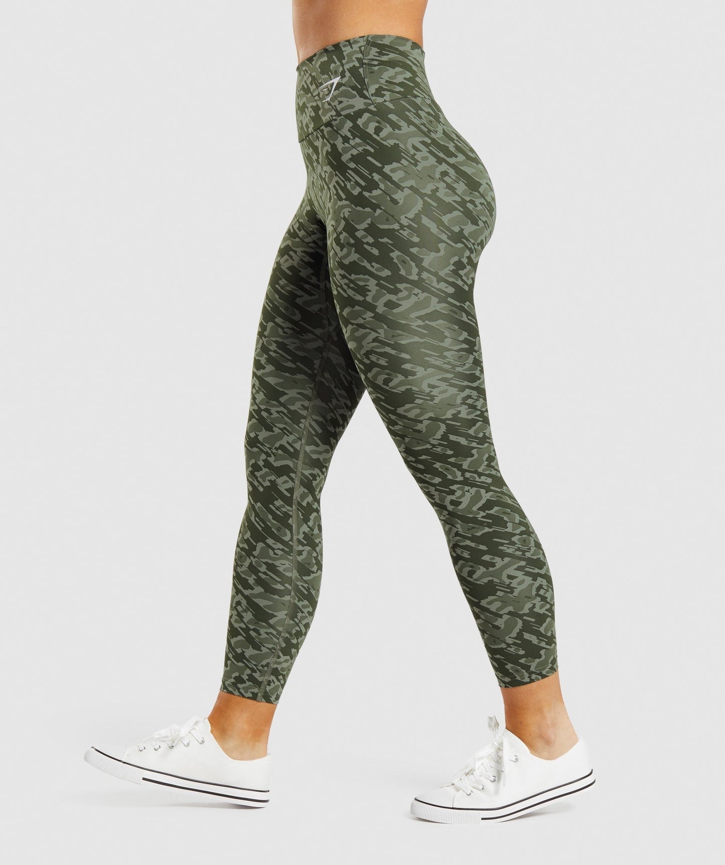 Gymshark Training Leggings - Green Print