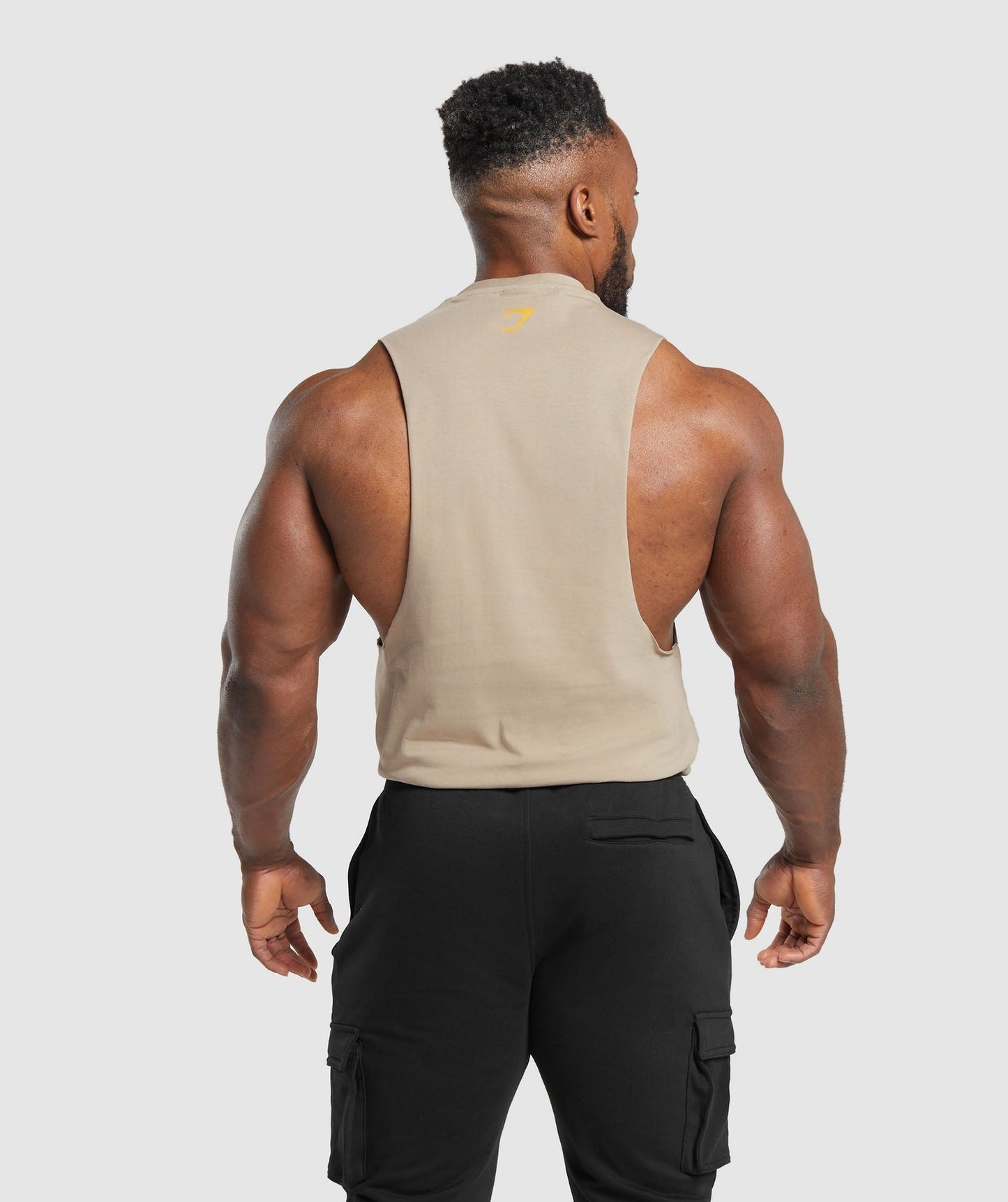 Gymshark Heavy Metal Drop Arm Tank - Brown