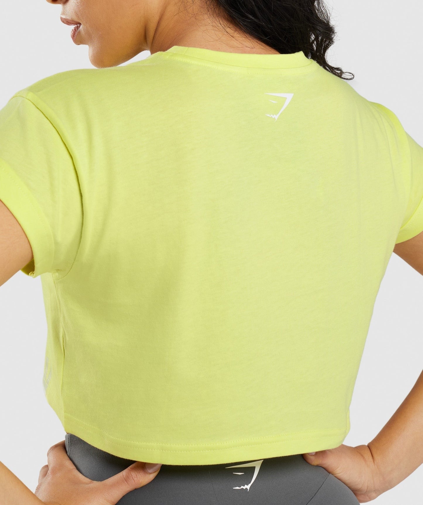 Gymshark Fraction Crop Top - Firefly Green