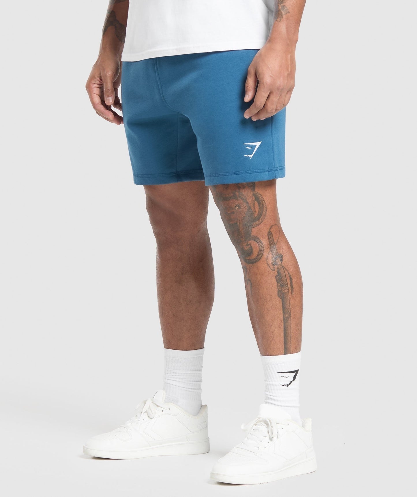 Gymshark Crest 7" Shorts - Success Blue