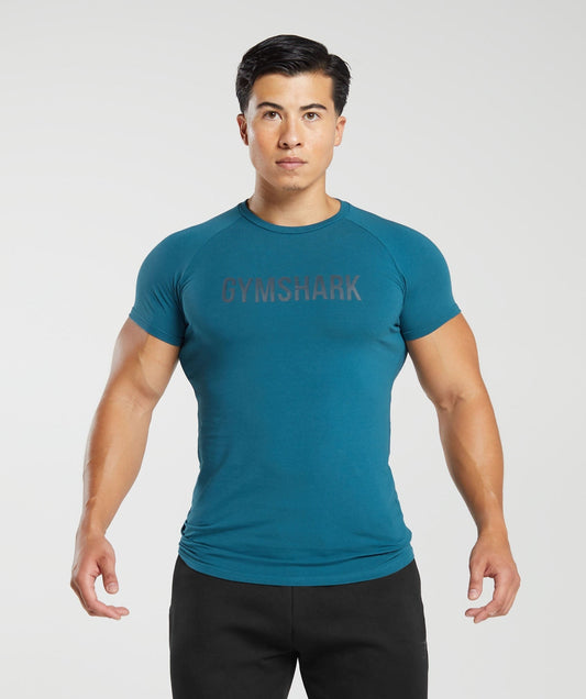 Gymshark Apollo T-Shirt - Atlantic Blue