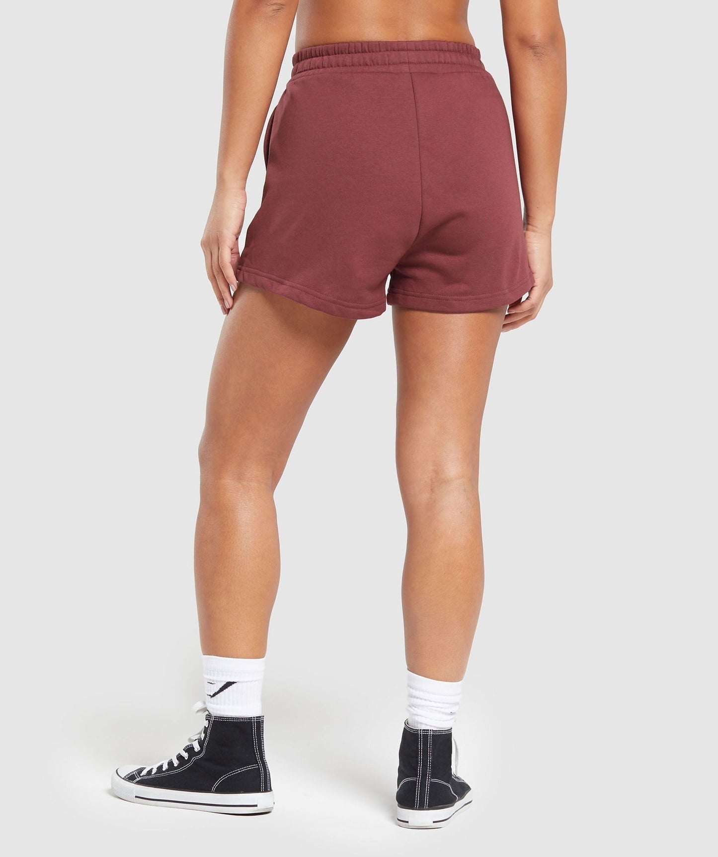 Gymshark Built Graphic Shorts - Washed Burgundy