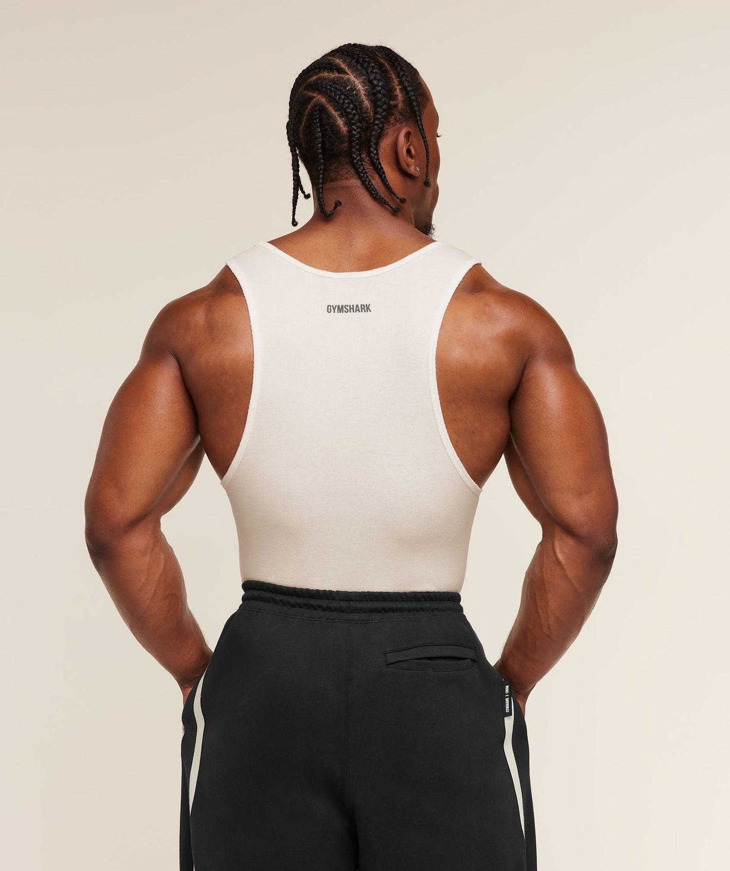 Gymshark x CBUM Ribbed Tank - Soft White