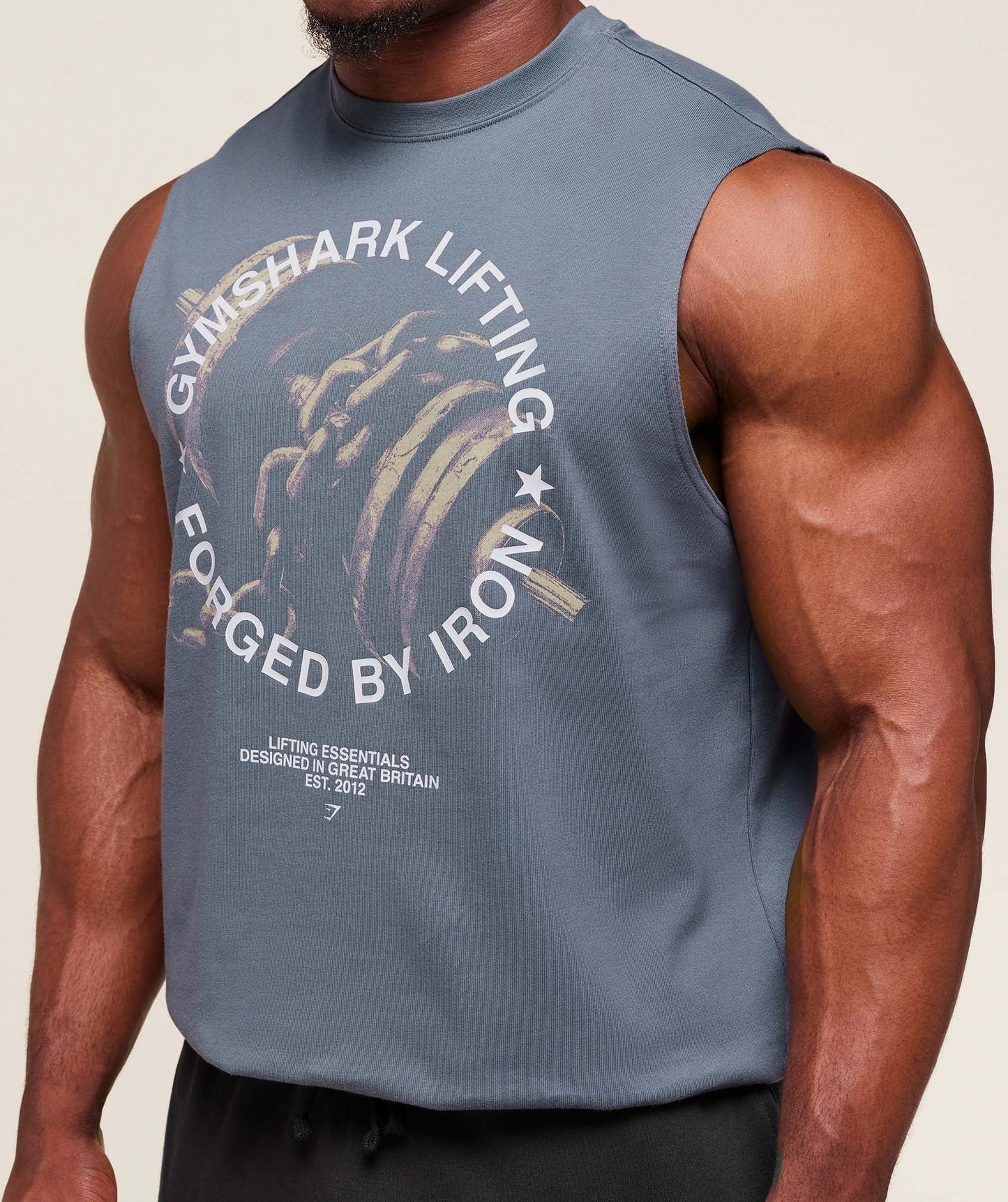 Gymshark Forged By Iron Tank - Iron Blue