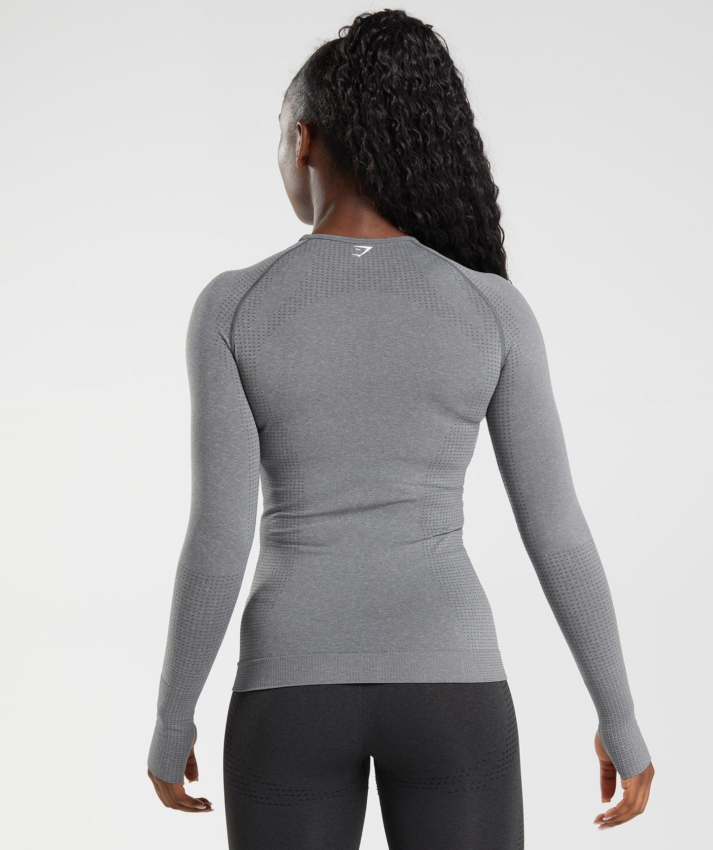 Gymshark Vital Long Sleeve Top - Smokey Grey Marl
