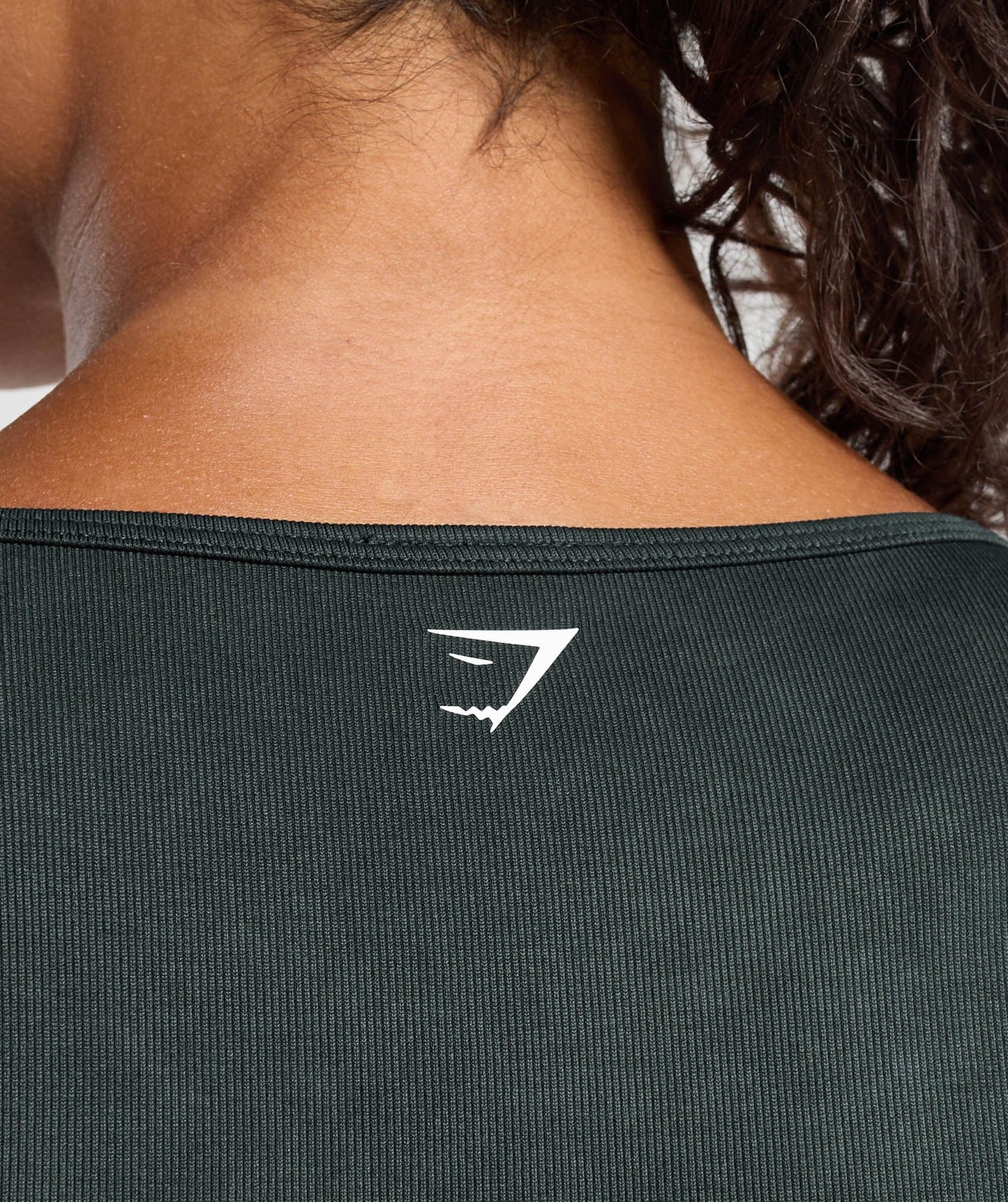 Gymshark Gains Seamless Washed Crop Top - Black