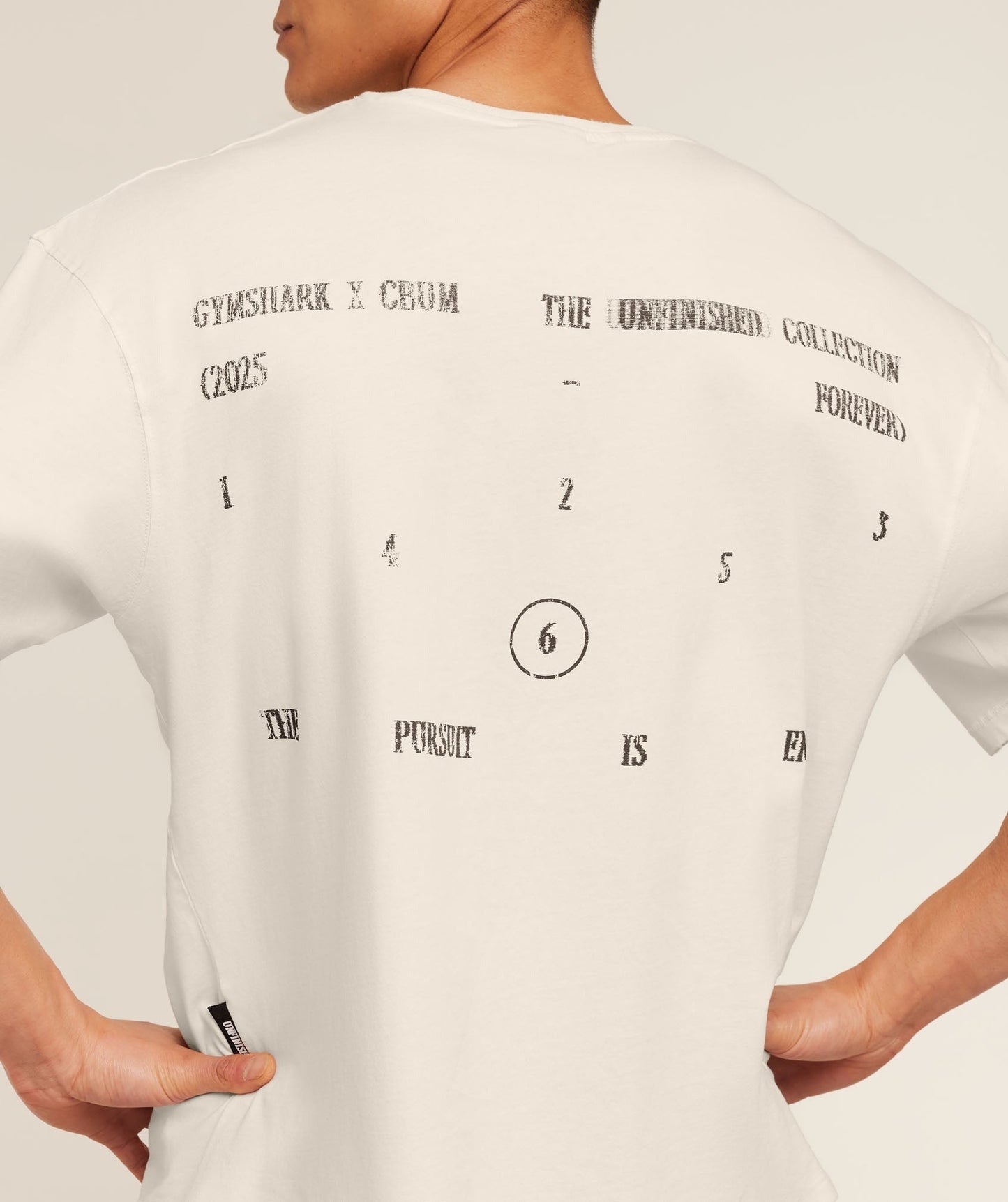 Gymshark x CBUM T-Shirt - Soft White