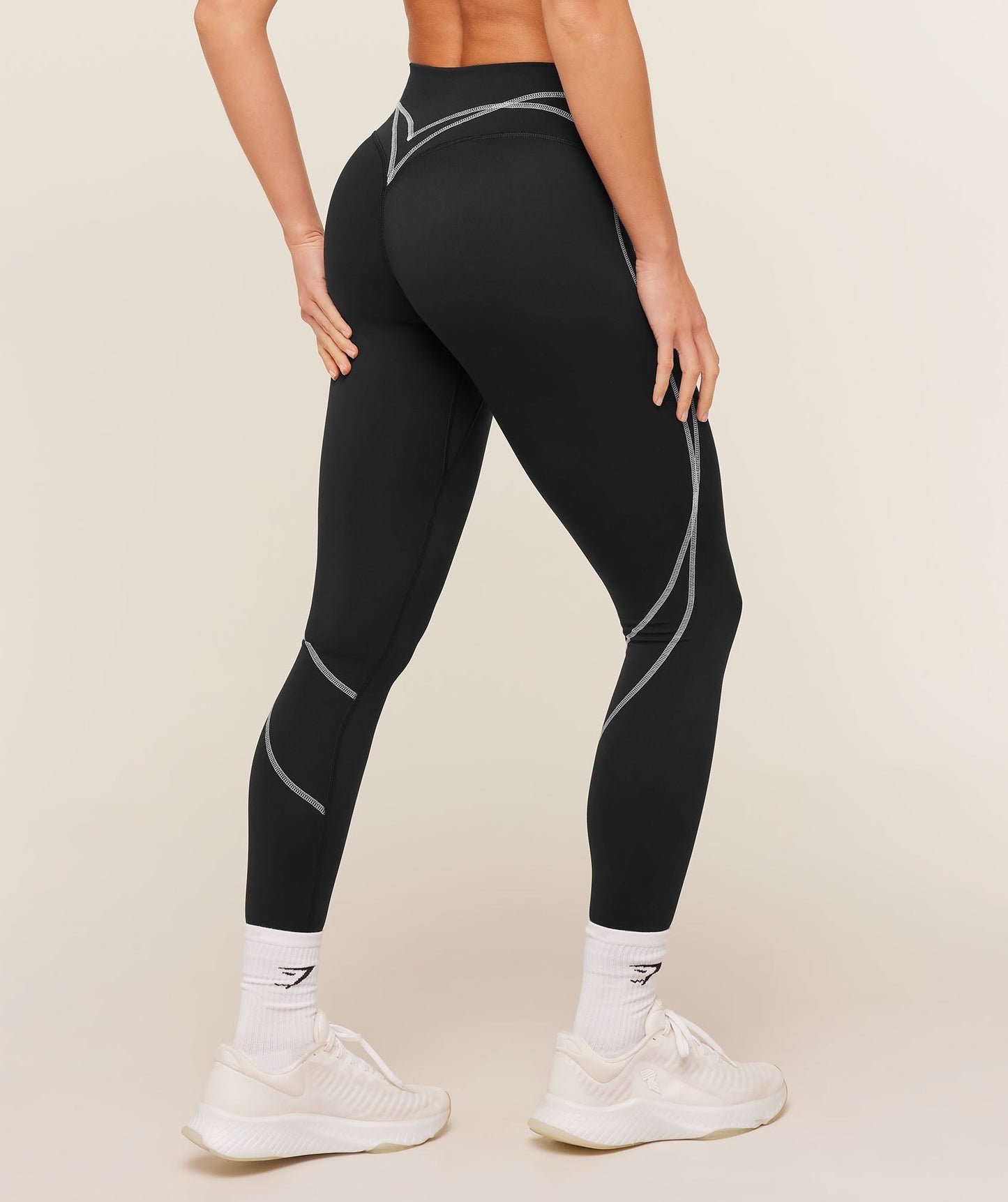 Gymshark Volt Leggings - Black/White