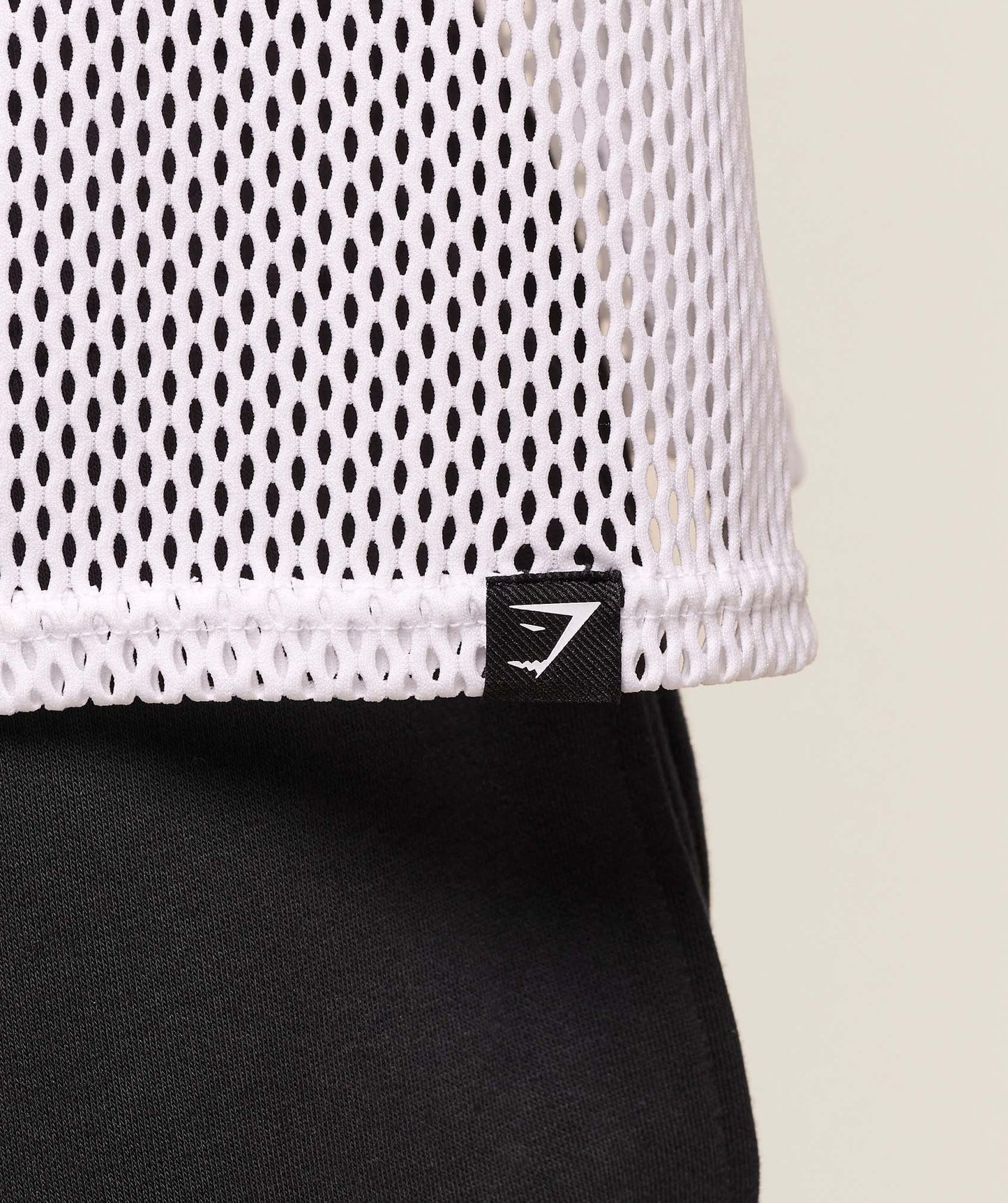 Gymshark Mesh Oversized Tank - White