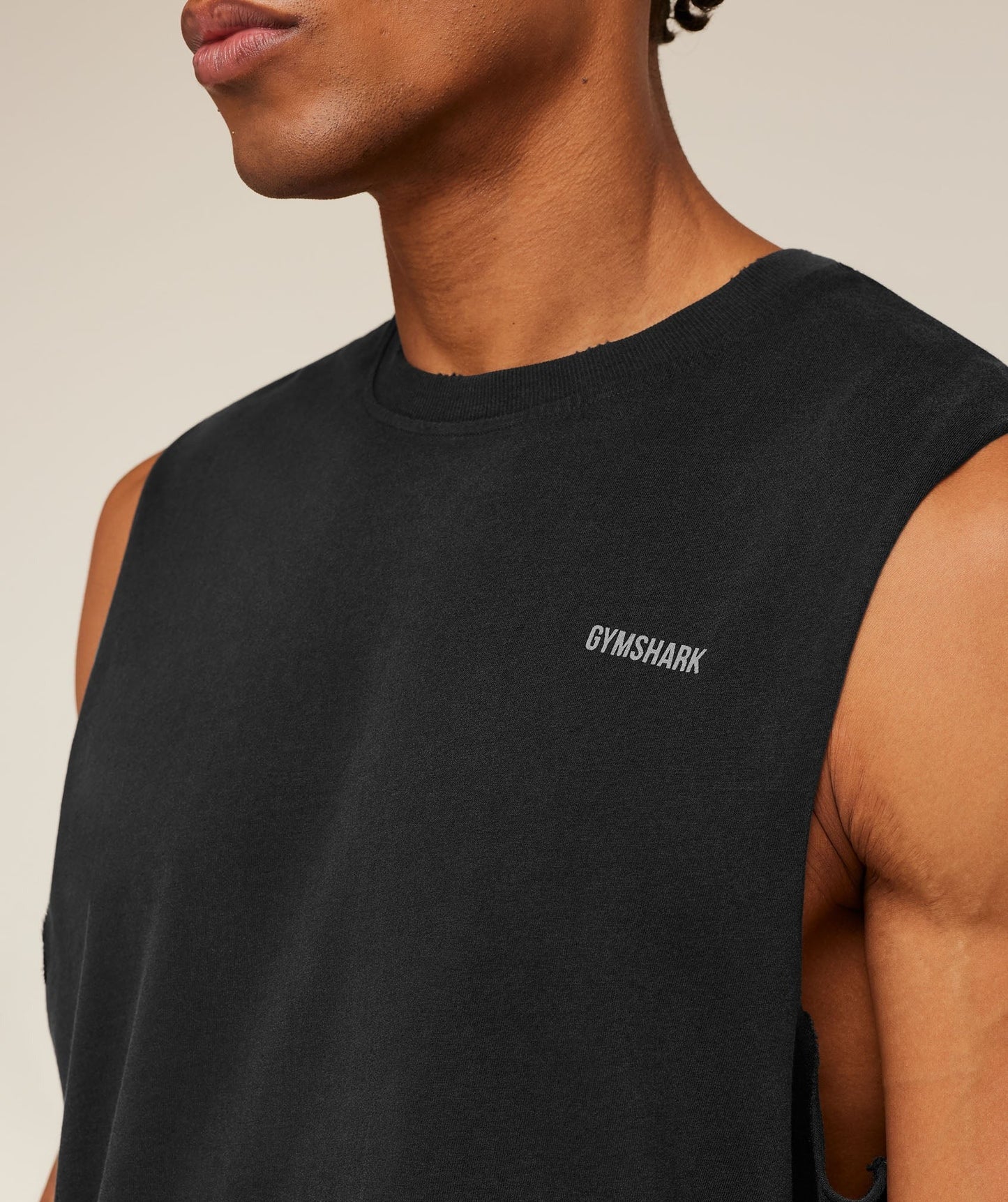 Gymshark x CBUM Washed Sleeveless T-Shirt - Black