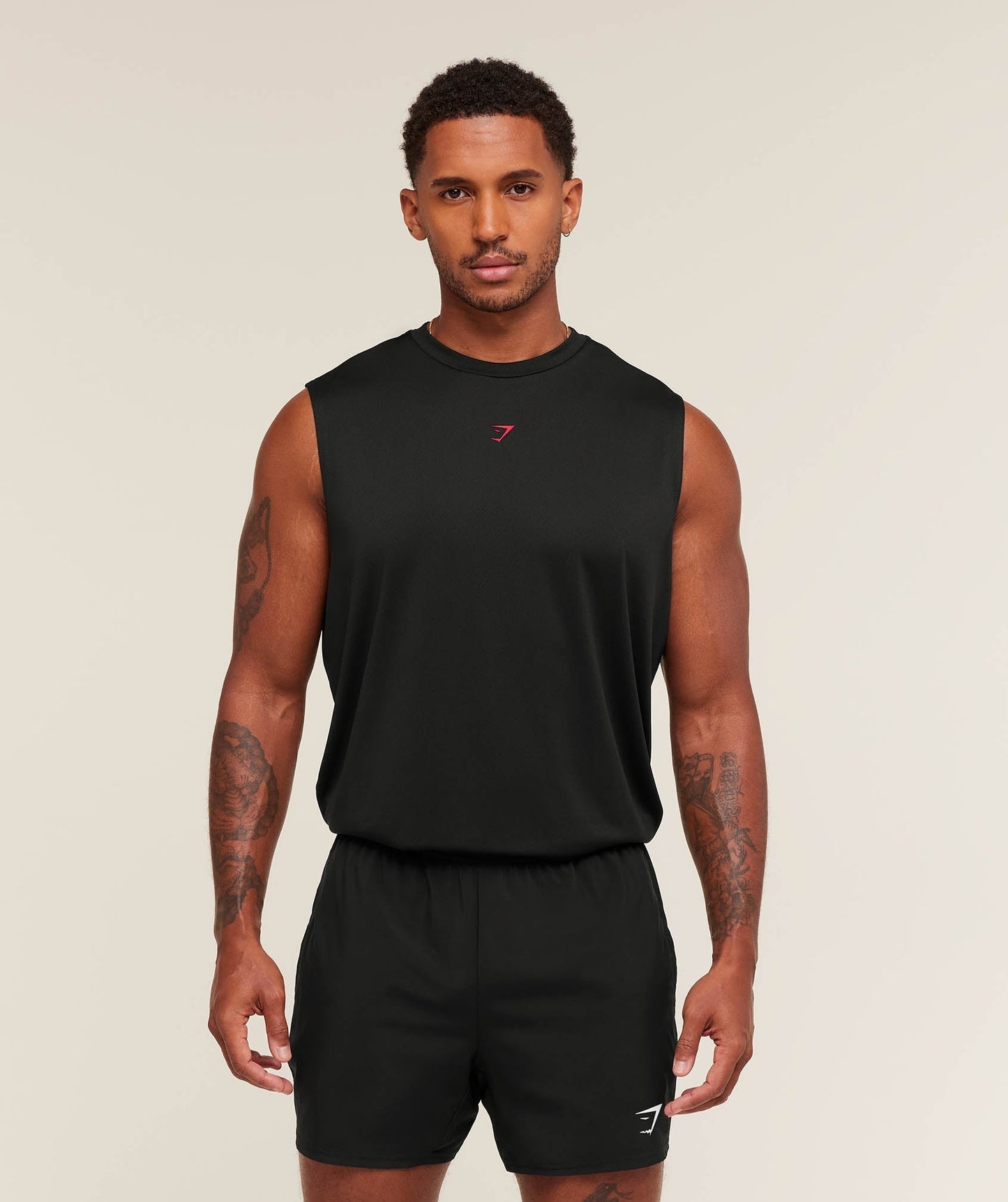 Gymshark Hybrid Graphic Tank - Black