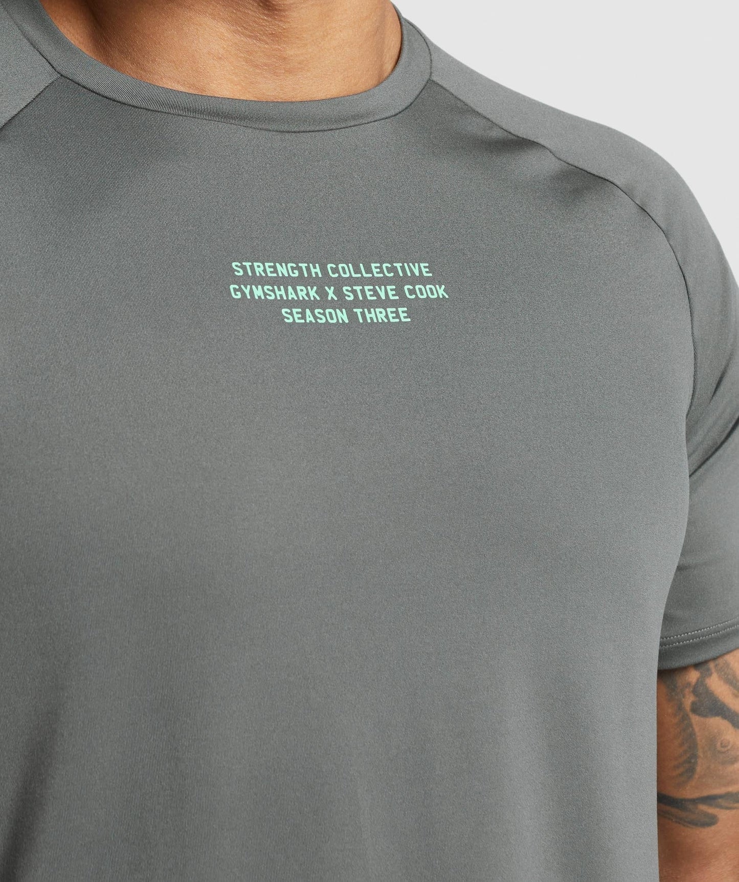Gymshark //Steve Cook T-Shirt - Charcoal Grey