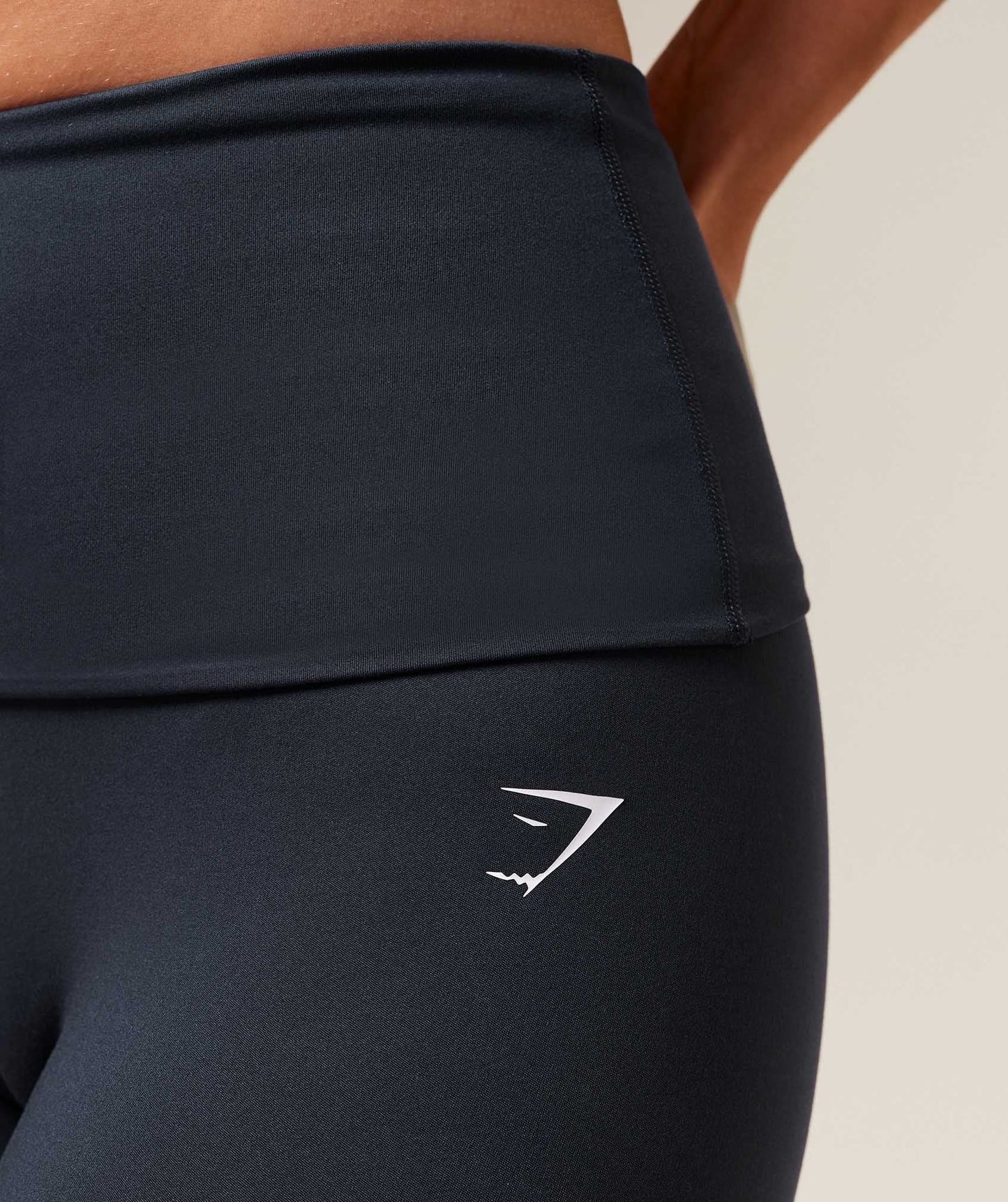 Gymshark Training Foldover Leggings - Heavy Blue