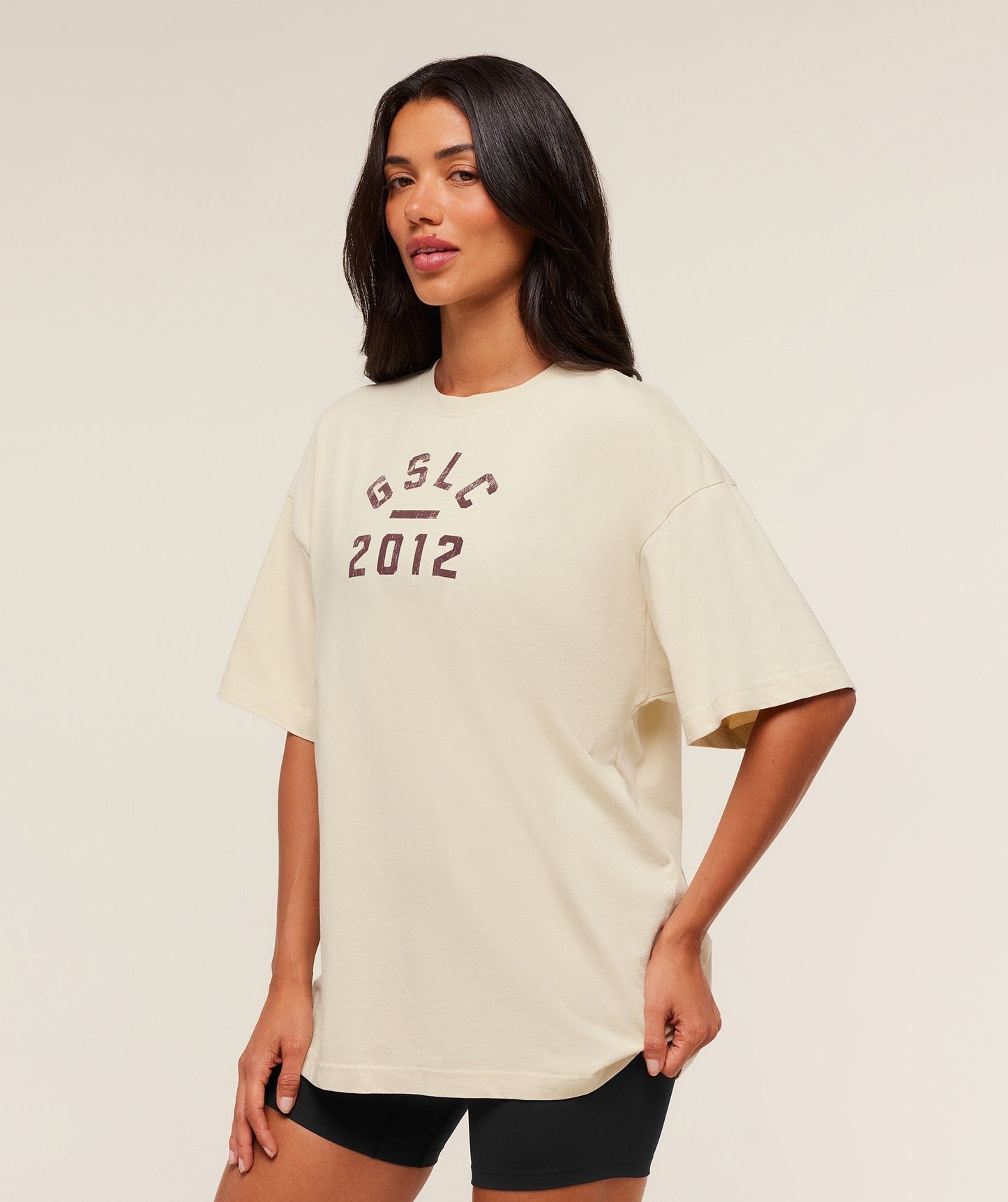 Gymshark Lifting Club 2012 Graphic Short Sleeve T-Shirt - Stone Beige/Wash