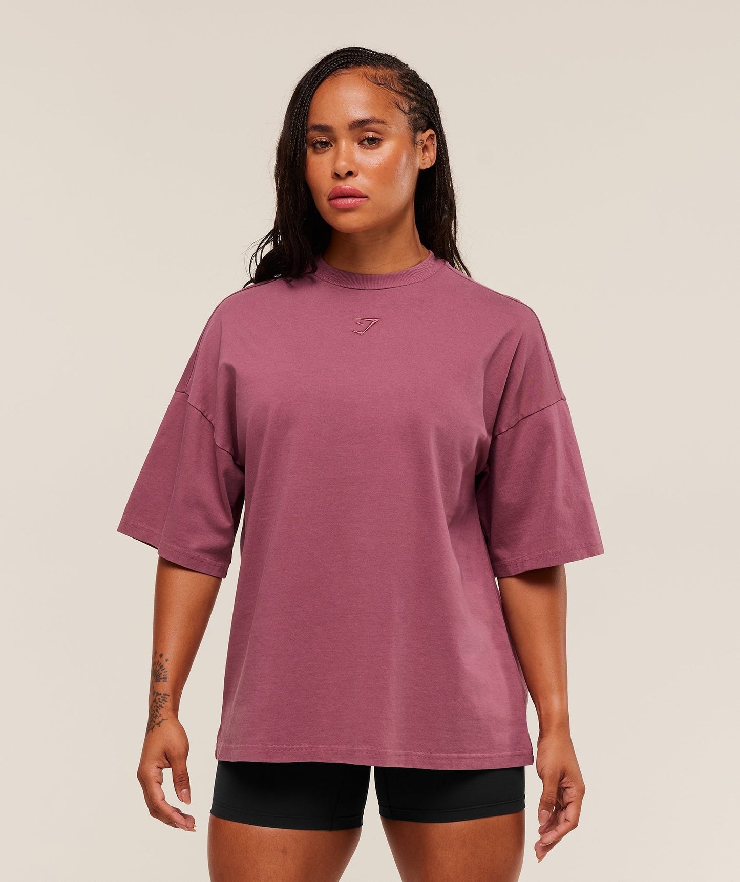 Gymshark Power Washed Oversized T-Shirt - Reset Pink/Acid Wash