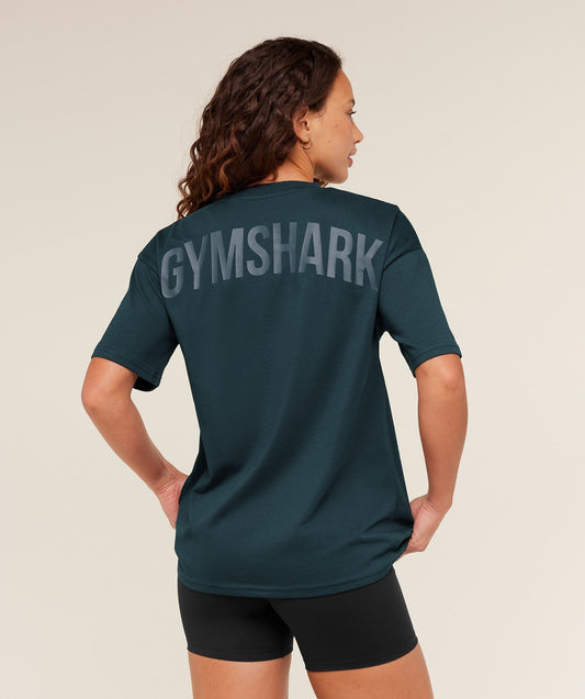 Gymshark GS Power Oversized T-Shirt - Deep Petrol Blue