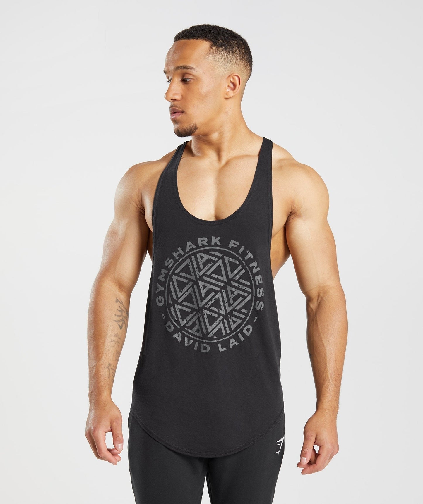 Gymshark GS x David Laid Stringer - Black